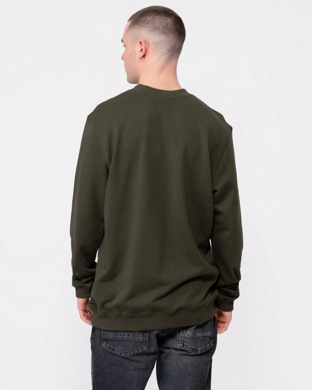 Fjallraven 1960 Logo Badge Mens Sweatshirt - Deep Forest 662 - Image 4