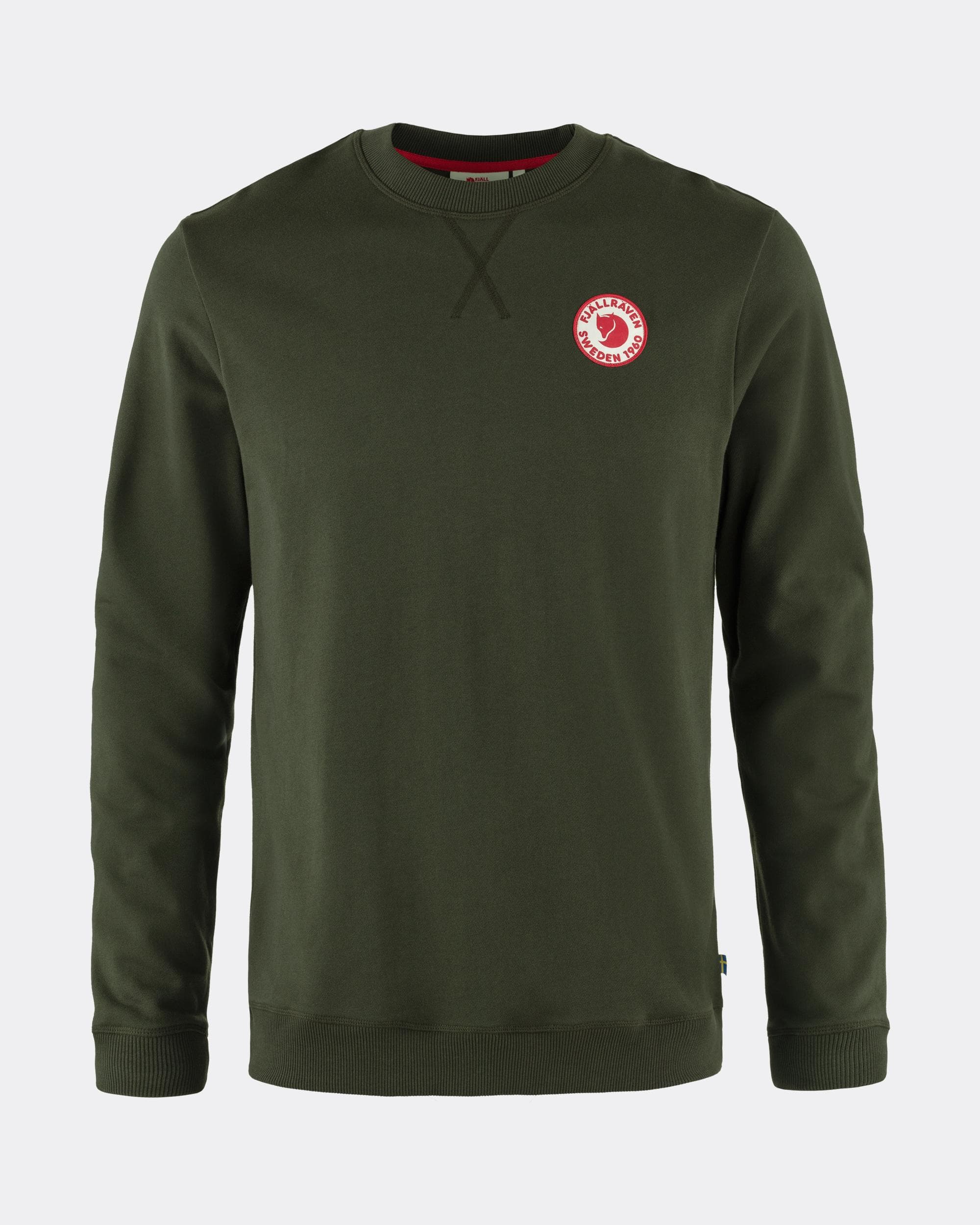 Fjallraven 1960 Logo Badge Mens Sweatshirt - Deep Forest 662 - Image 5