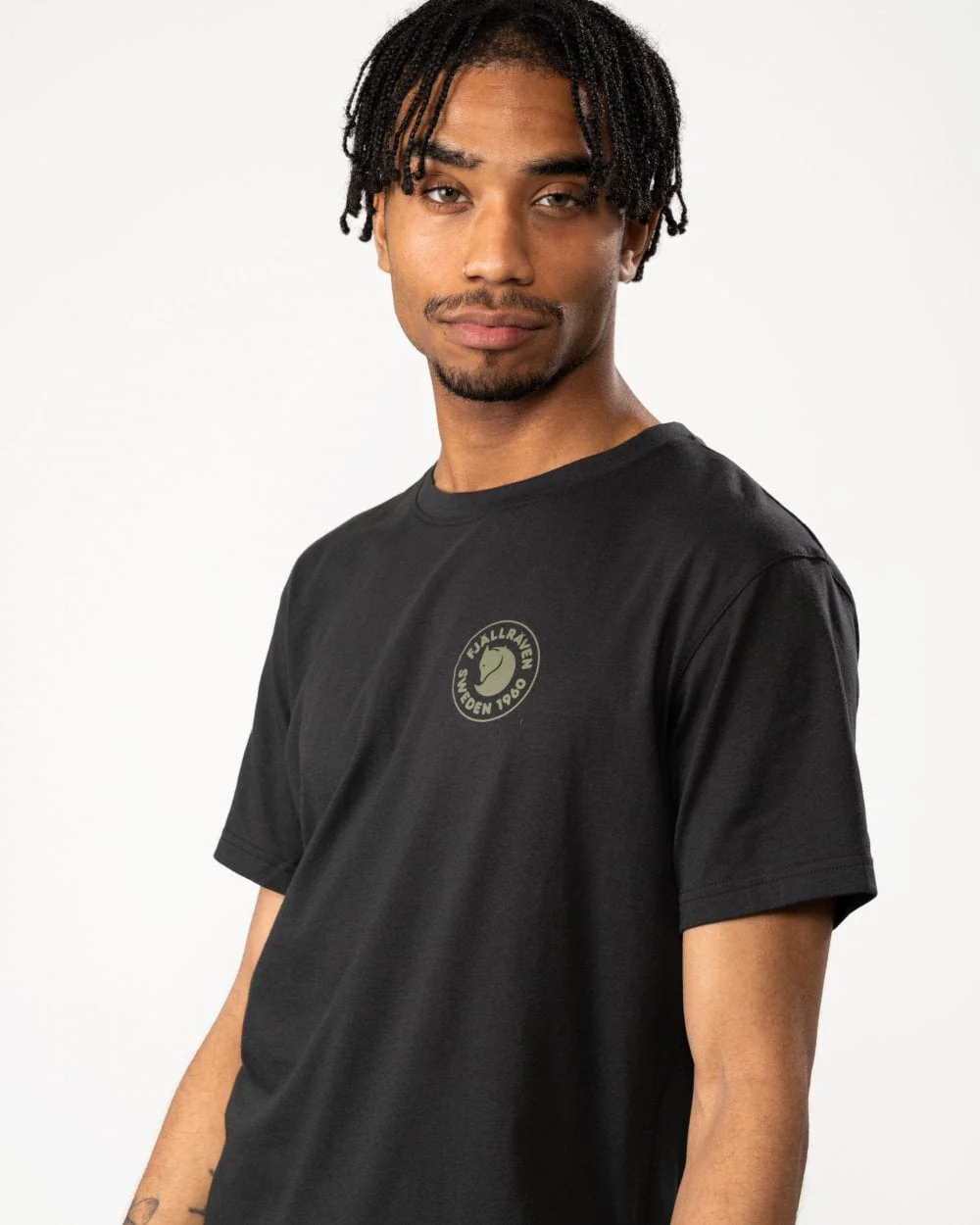 Fjallraven 1960 Logo Mens T-Shirt - Black 550 - Image 2