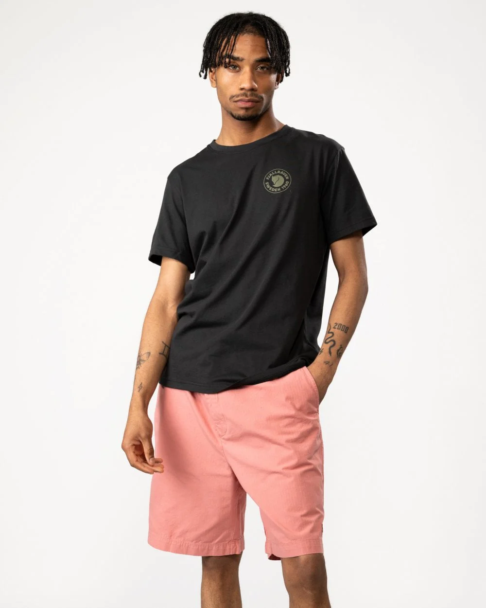 Fjallraven 1960 Logo Mens T-Shirt - Black 550 - Image 4