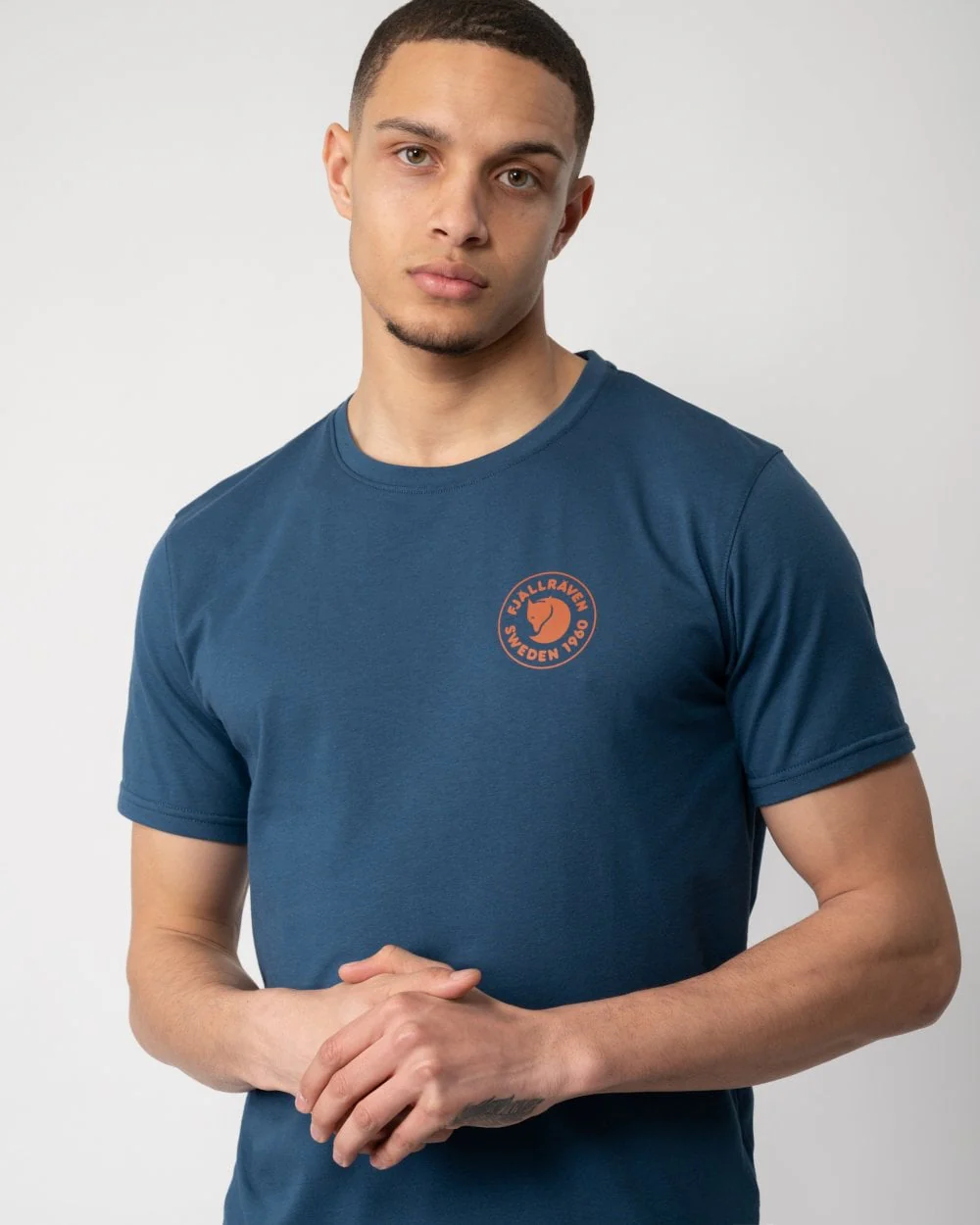 Fjallraven 1960 Logo Mens T-Shirt - Indigo Blue 534 - Image 2