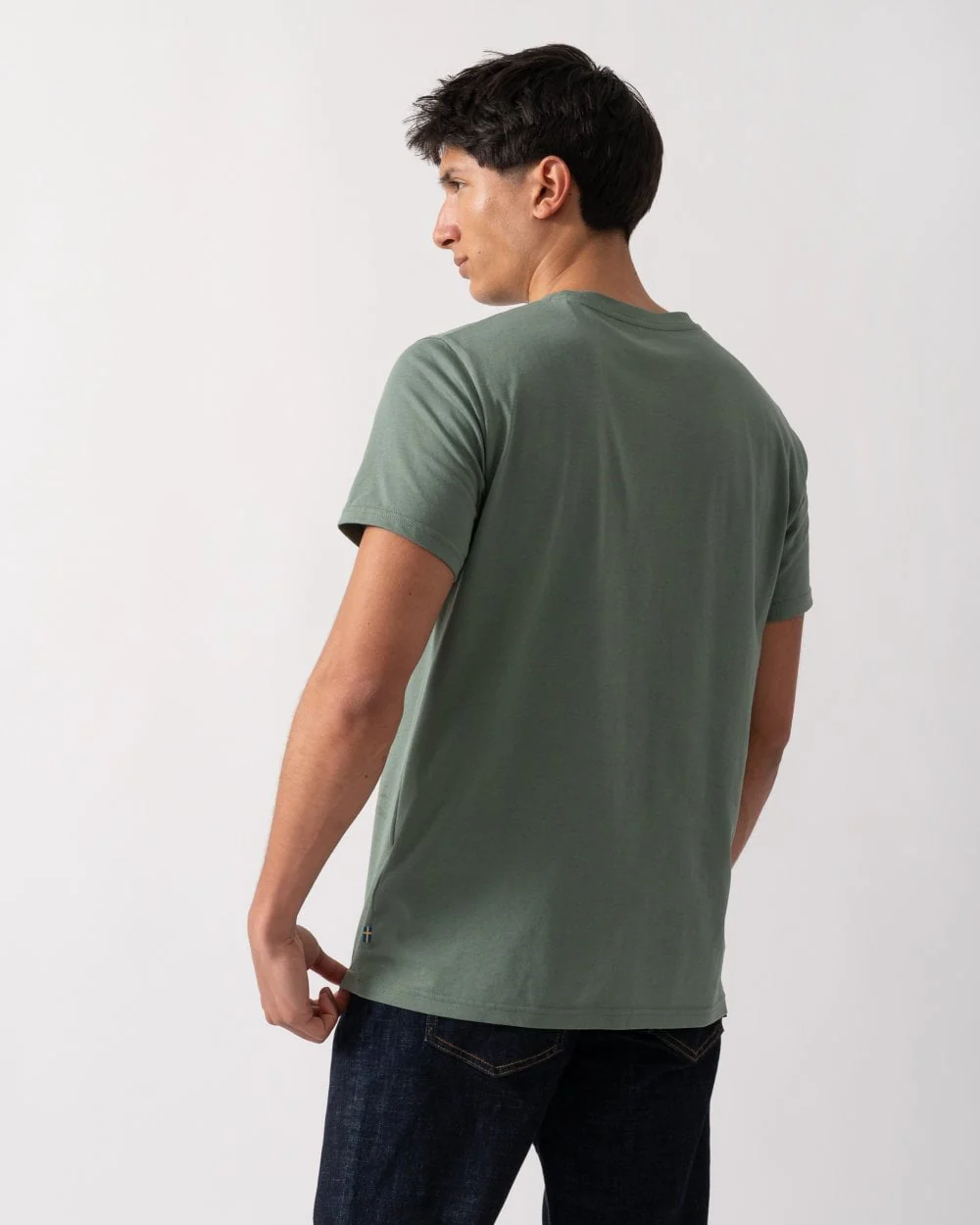Fjallraven 1960 Logo Mens T-Shirt - Patina Green 614 - Image 4