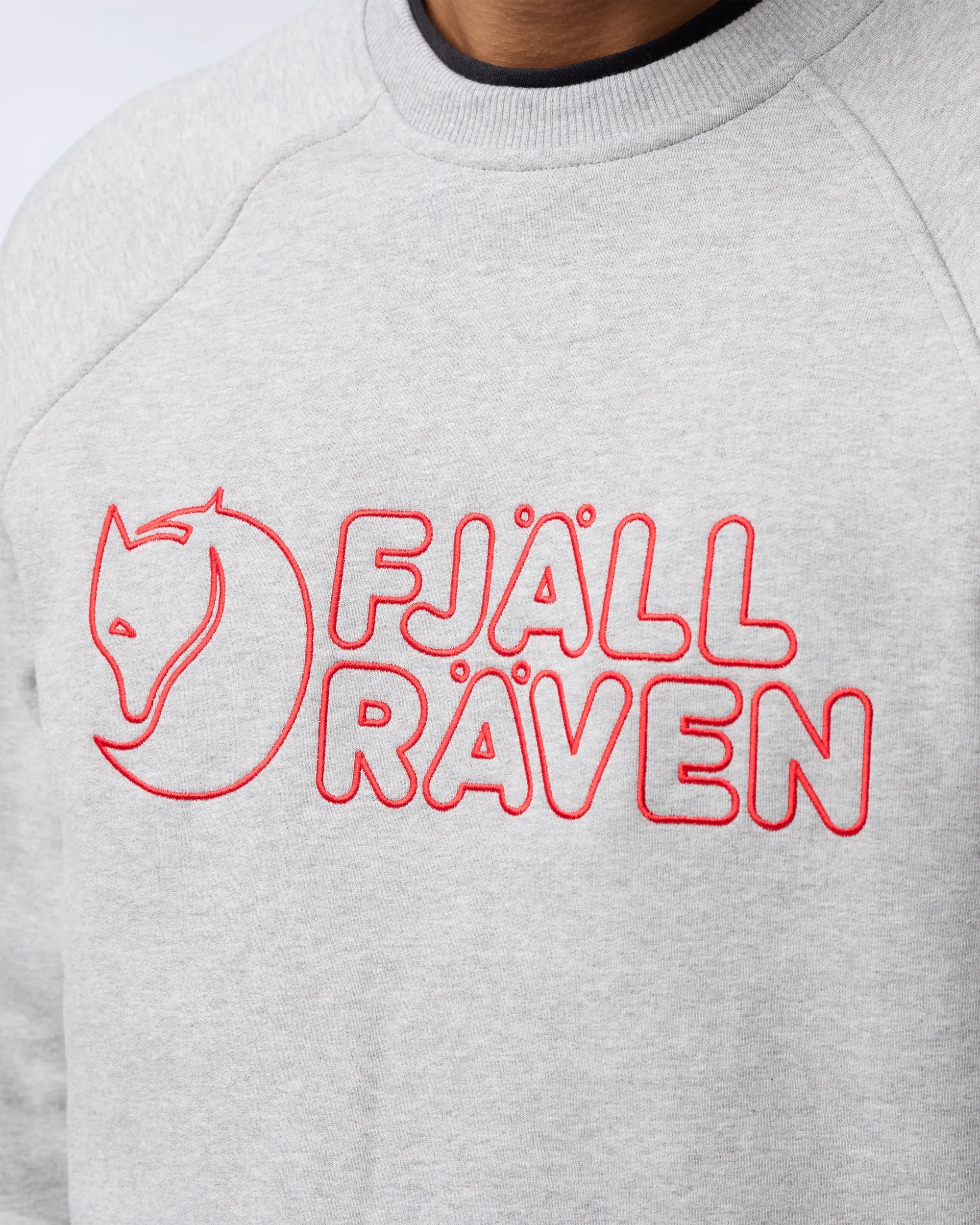 Fjallraven Classic Mens Sweatshirt - Grey-Melange 020-999 - Image 5