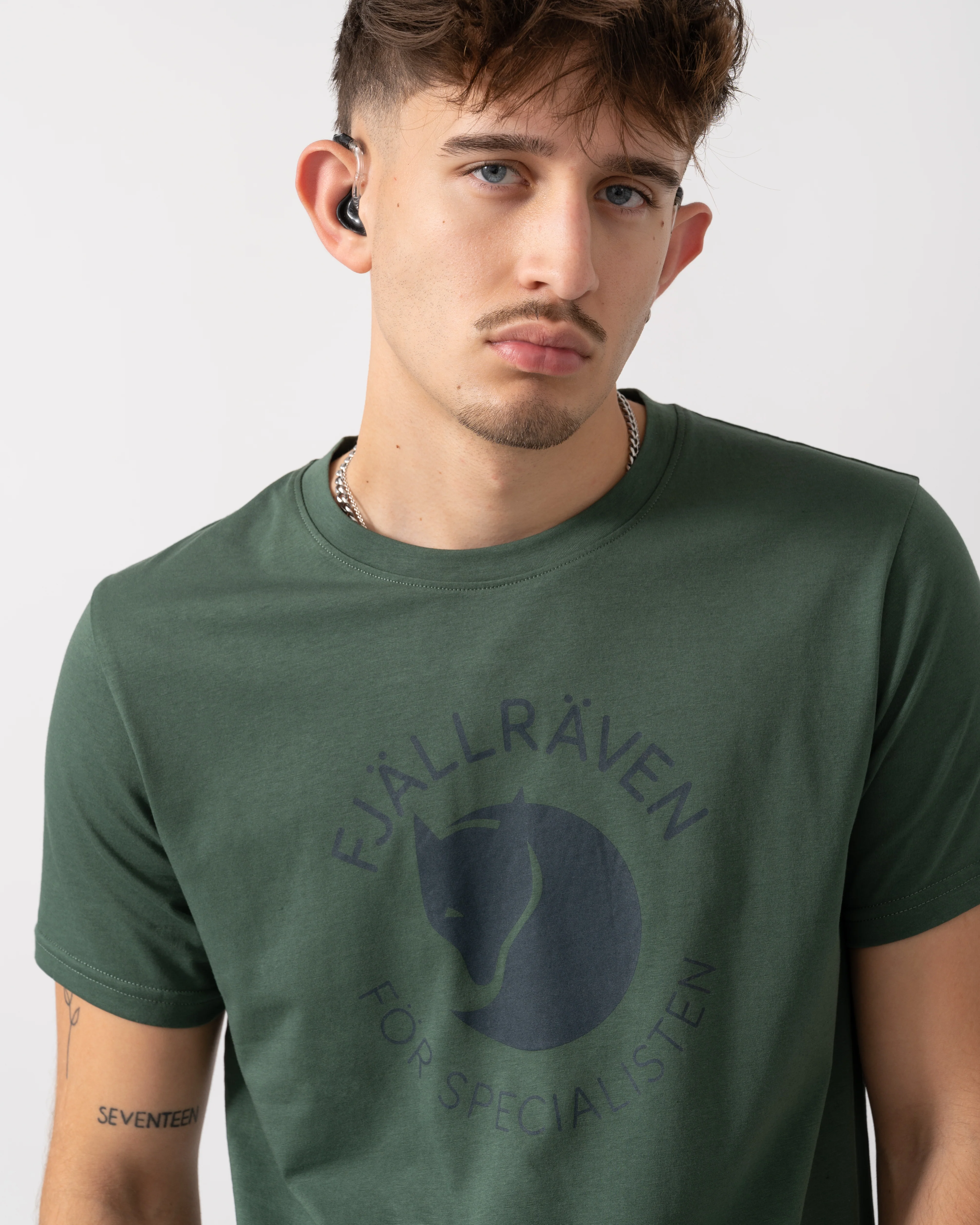 Fjallraven Fox Mens T-Shirt - Deep Patina 679 - Image 2