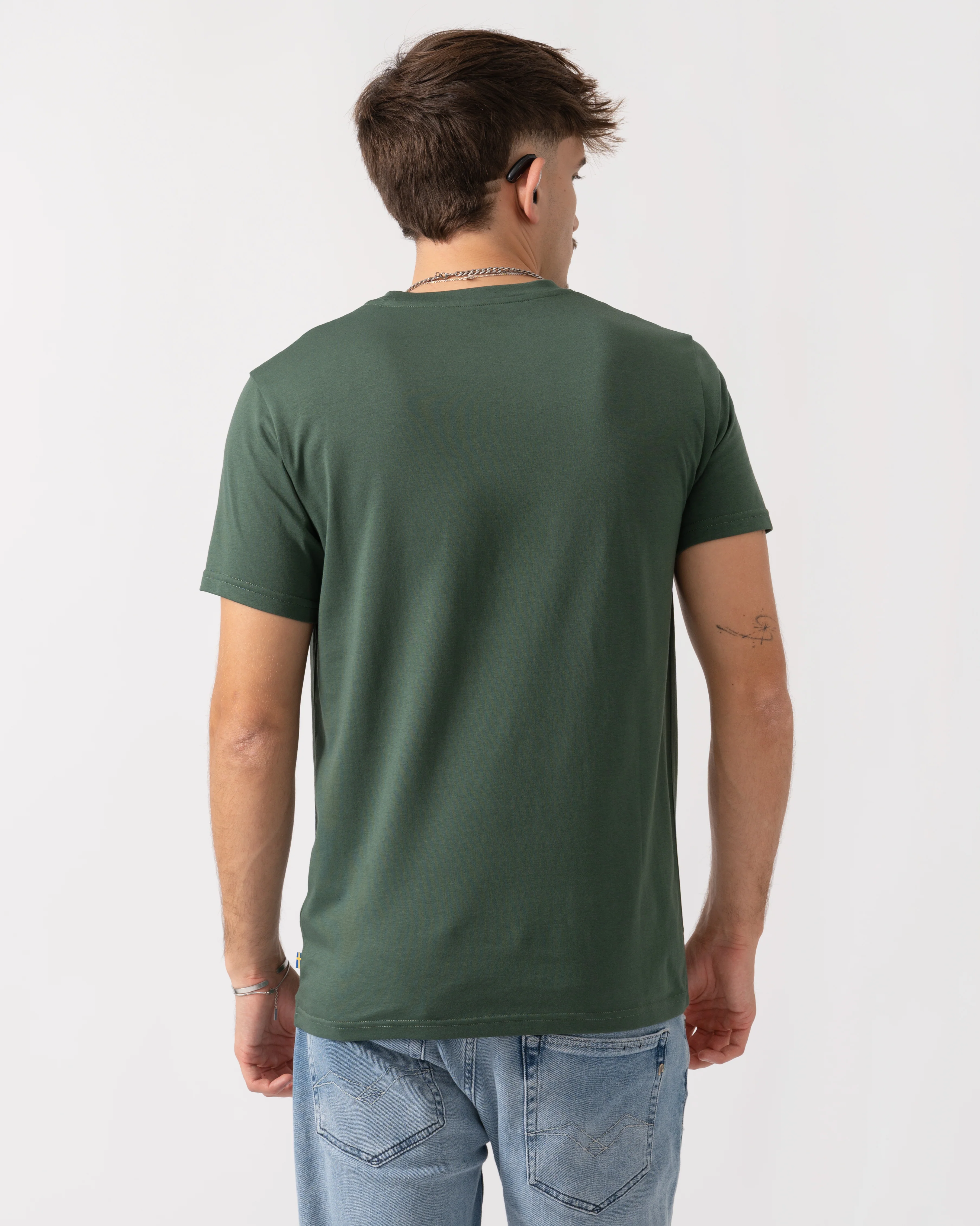 Fjallraven Fox Mens T-Shirt - Deep Patina 679 - Image 3