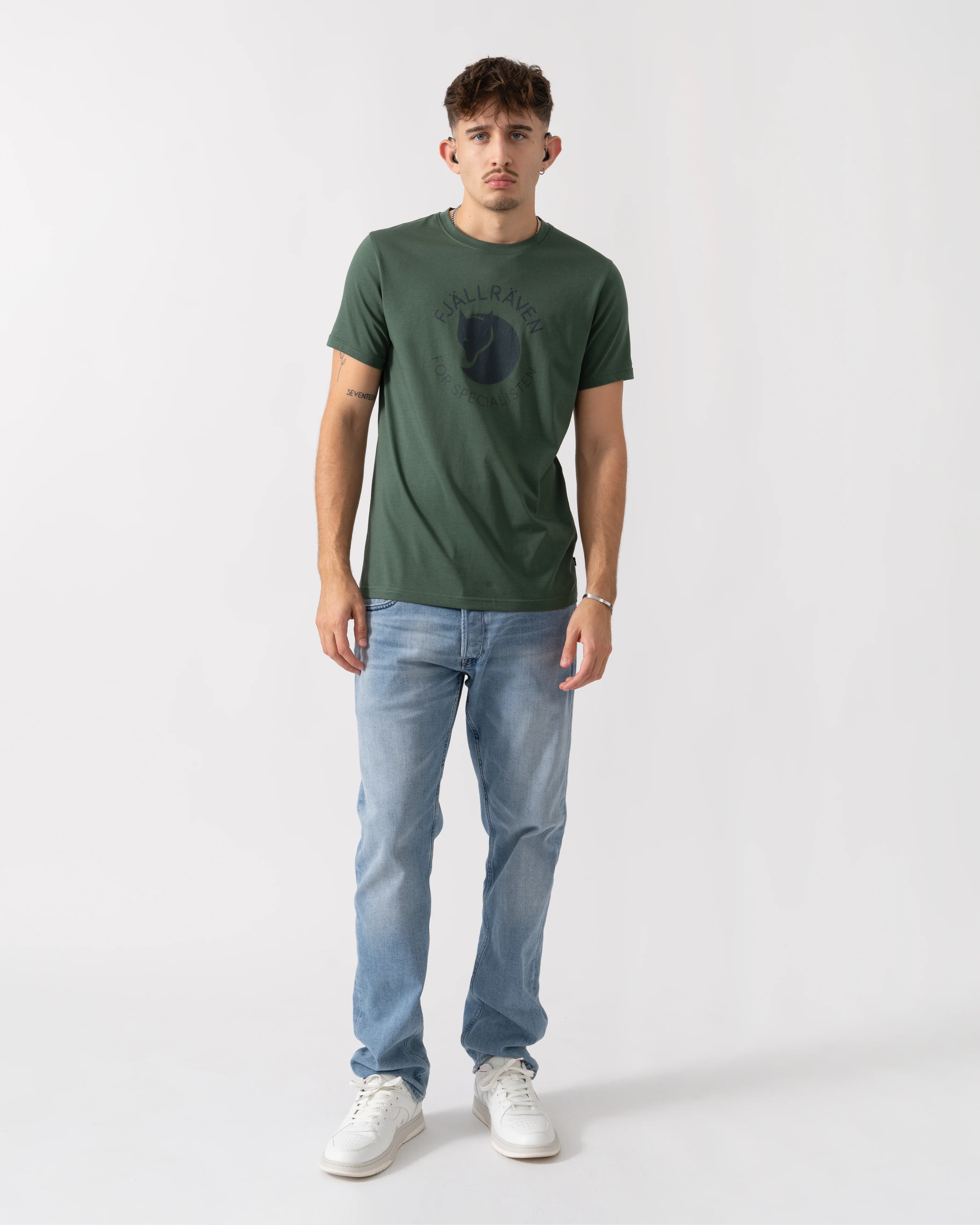 Fjallraven Fox Mens T-Shirt - Deep Patina 679 - Image 4