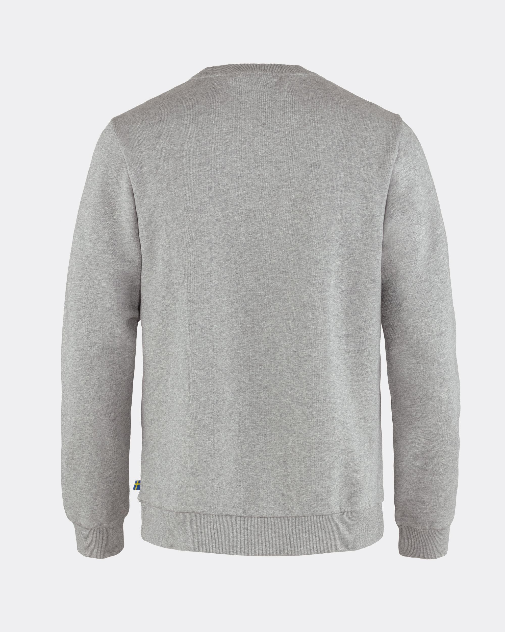 Fjallraven Logo Mens Sweatshirt - Grey-Melange 020-999 - Image 2