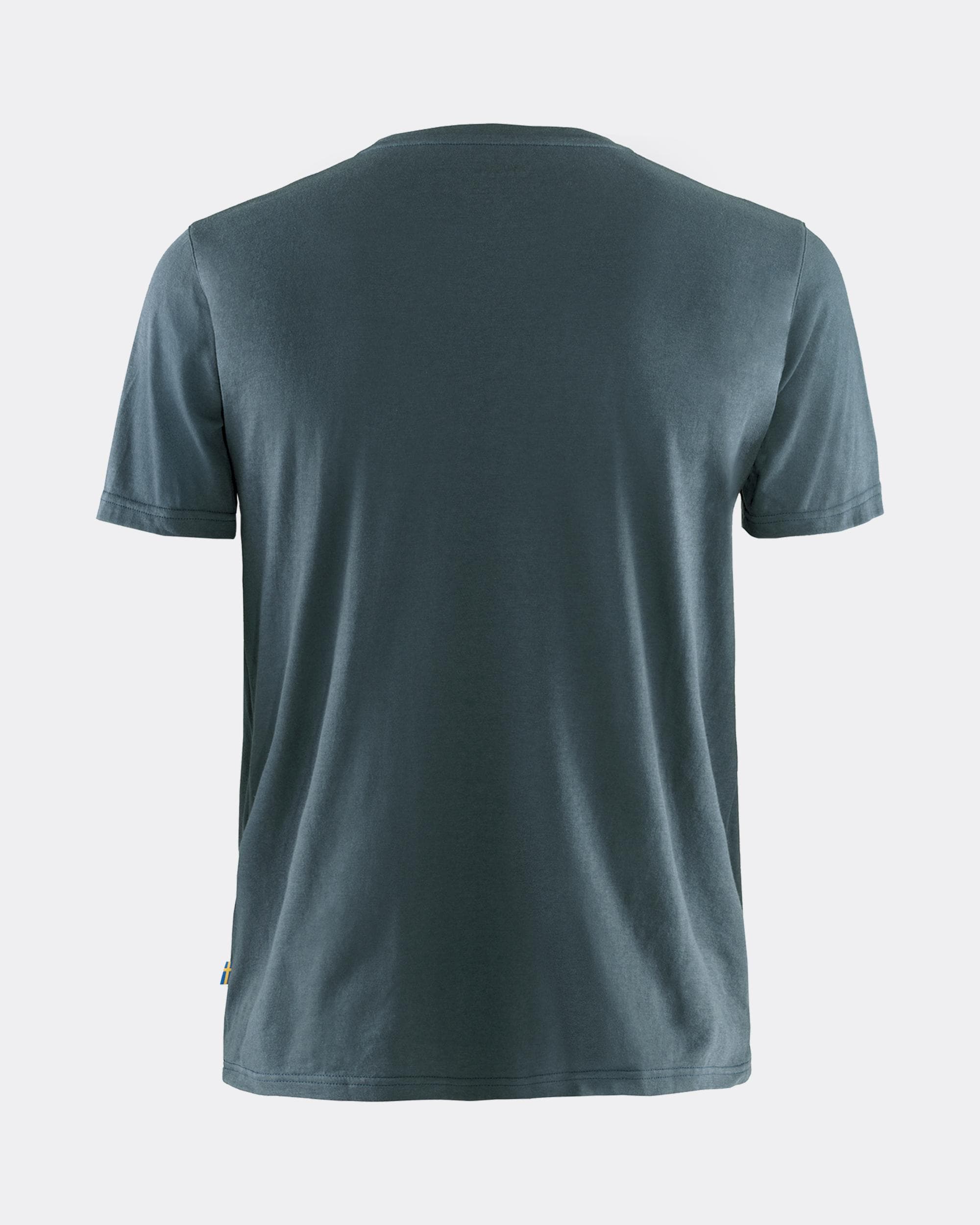 Fjallraven Logo Mens T-Shirt - Navy 560 - Image 2