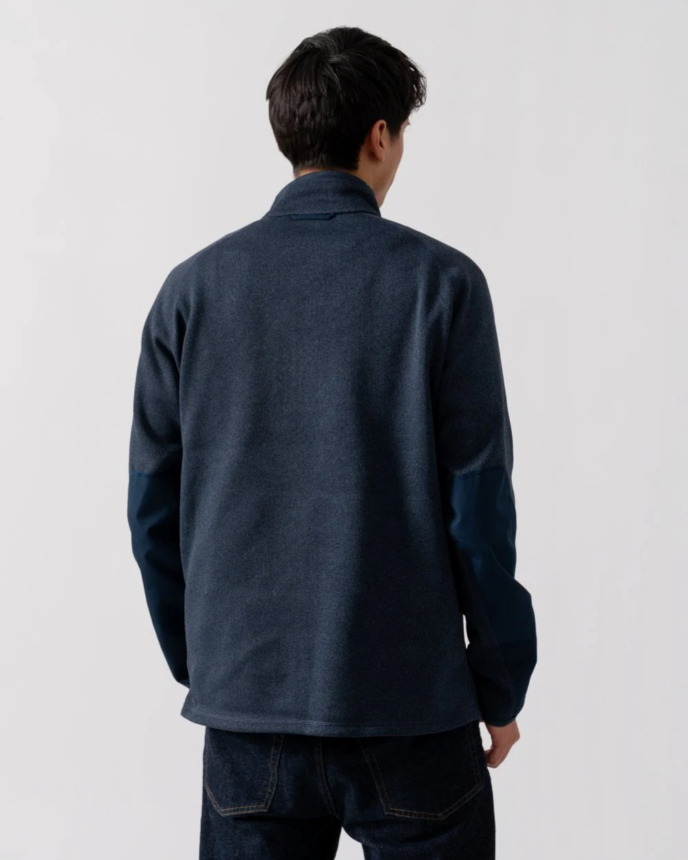 Fjallraven Ovik Mens Half Zip Fleece - Navy 560 - Image 4