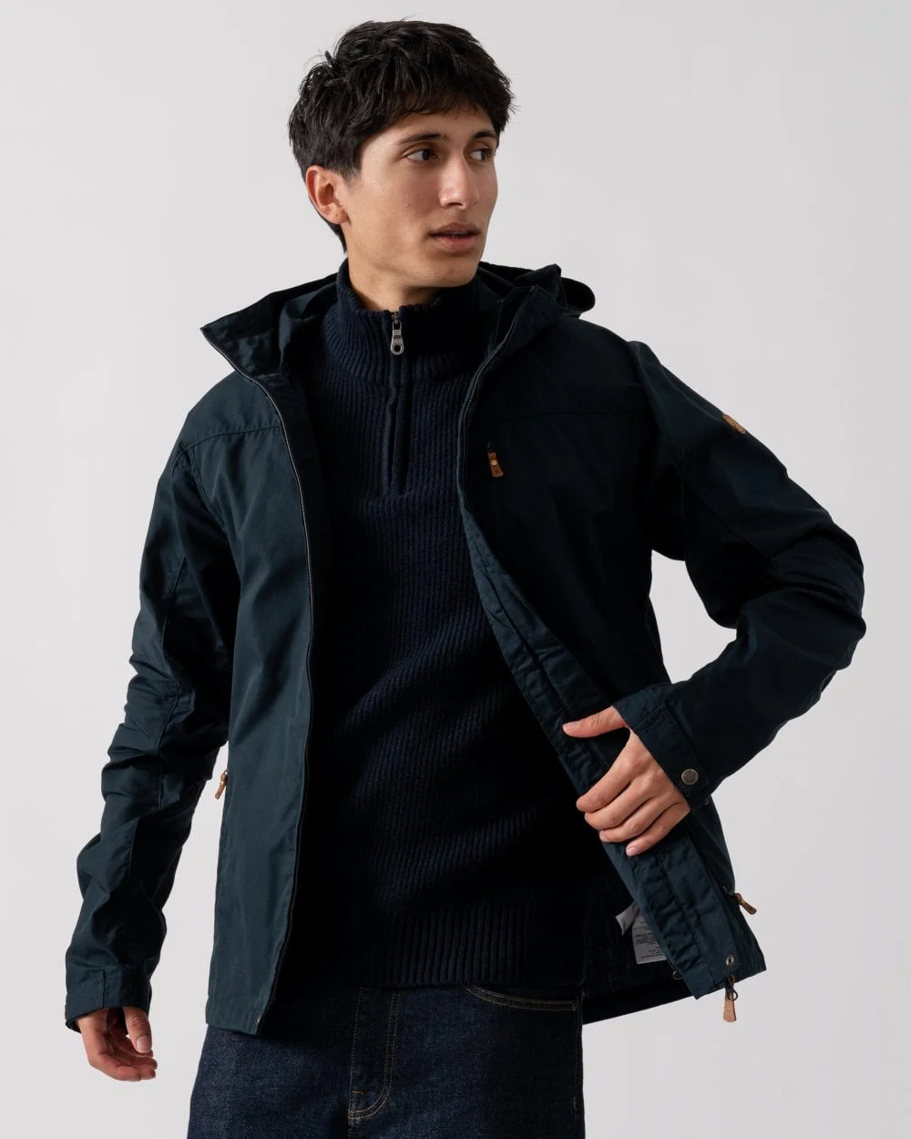 Fjallraven Sten Mens Jacket - Dark Navy 555 - Image 4