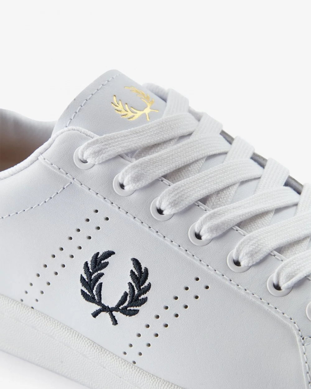 Fred Perry B721 Mens Leather Trainers NOS - Image 2