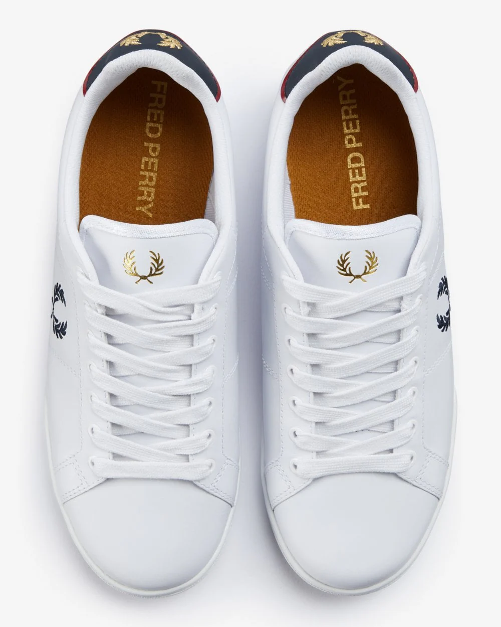 Fred Perry B722 Mens Leather Trainers NOS - Image 6