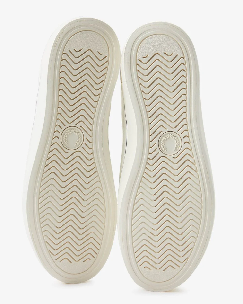 Fred Perry Baseline Canvas Mens Trainers - Snow White 129 - Image 4