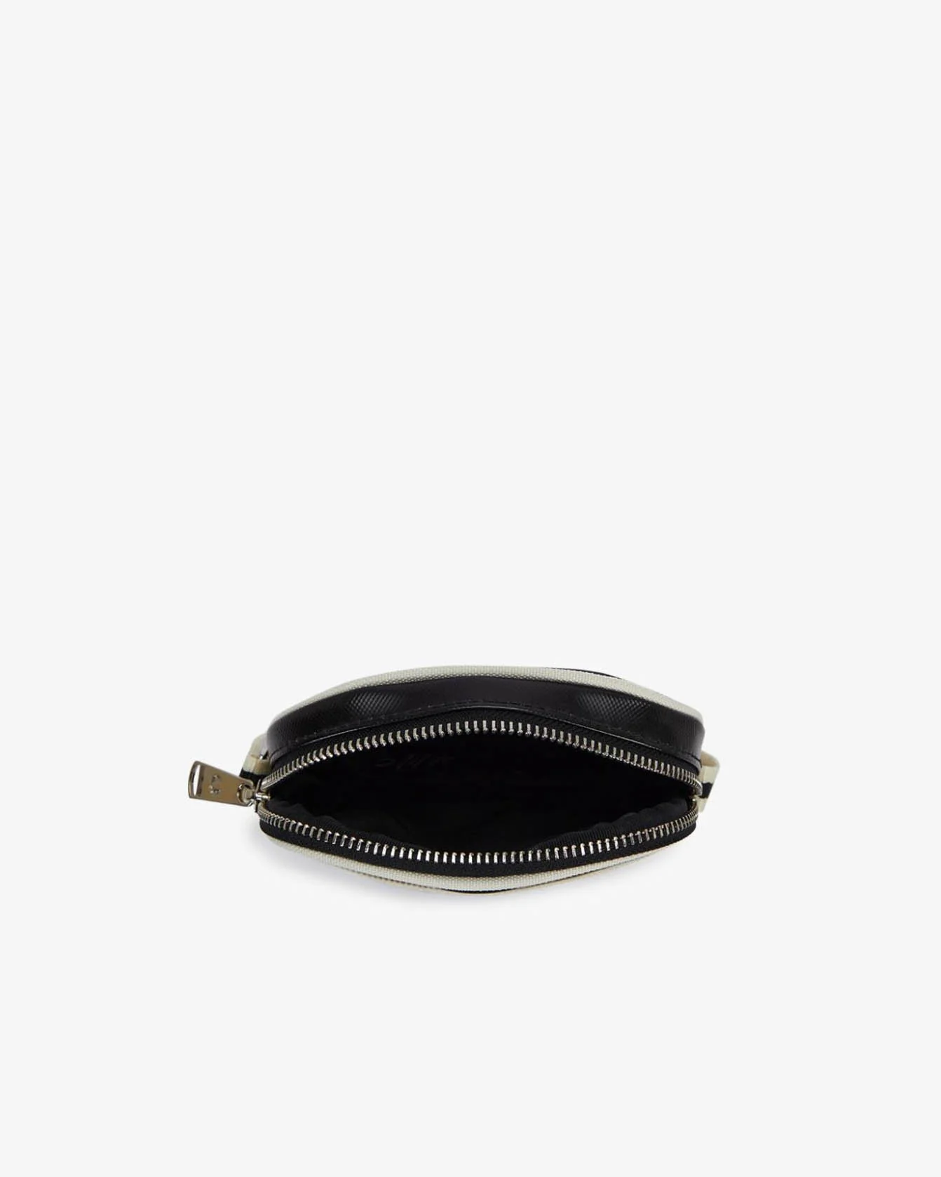 Fred Perry Classic Small Side Bag - Black/Ecru D57 - Image 6