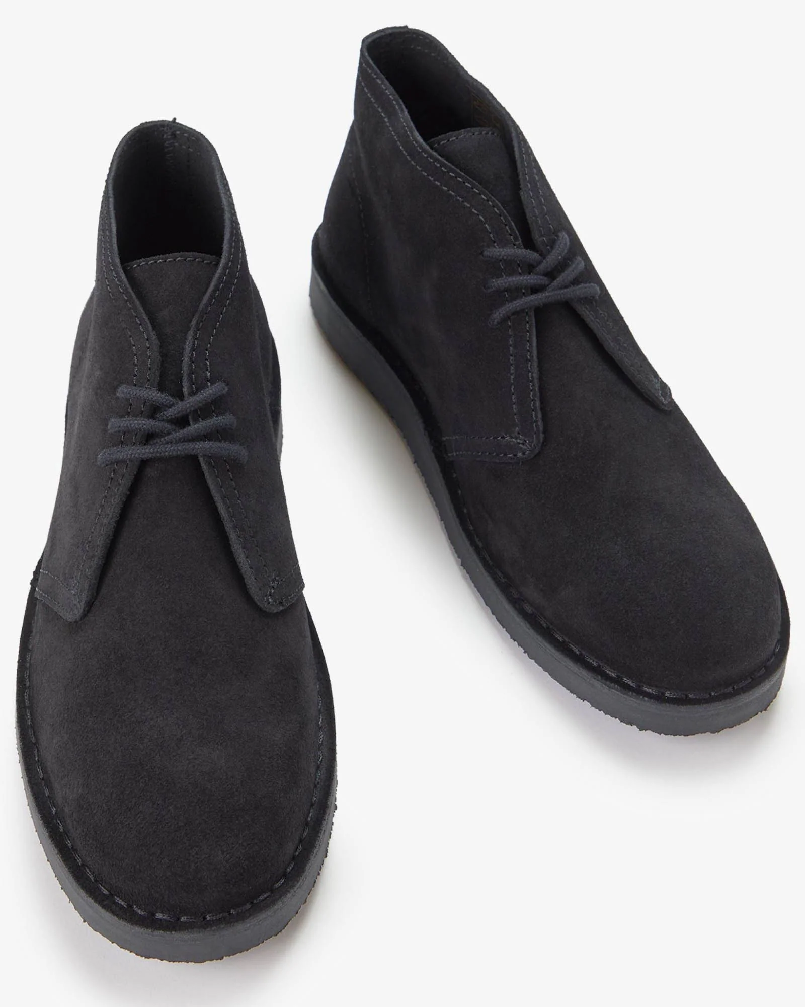 Fred Perry Hawley Suede Mens Desert Boots - Black 220 - Image 3