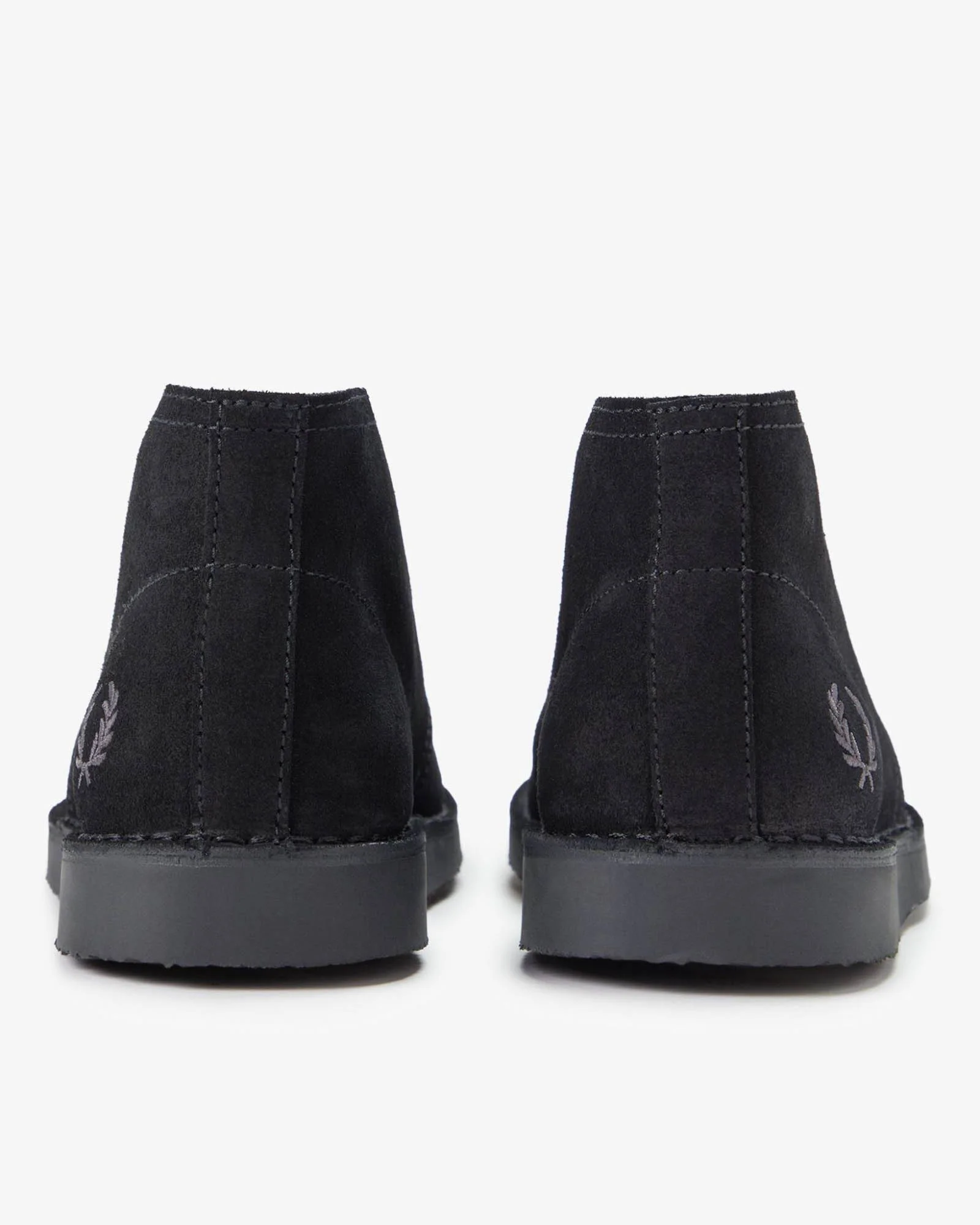 Fred Perry Hawley Suede Mens Desert Boots - Black 220 - Image 5