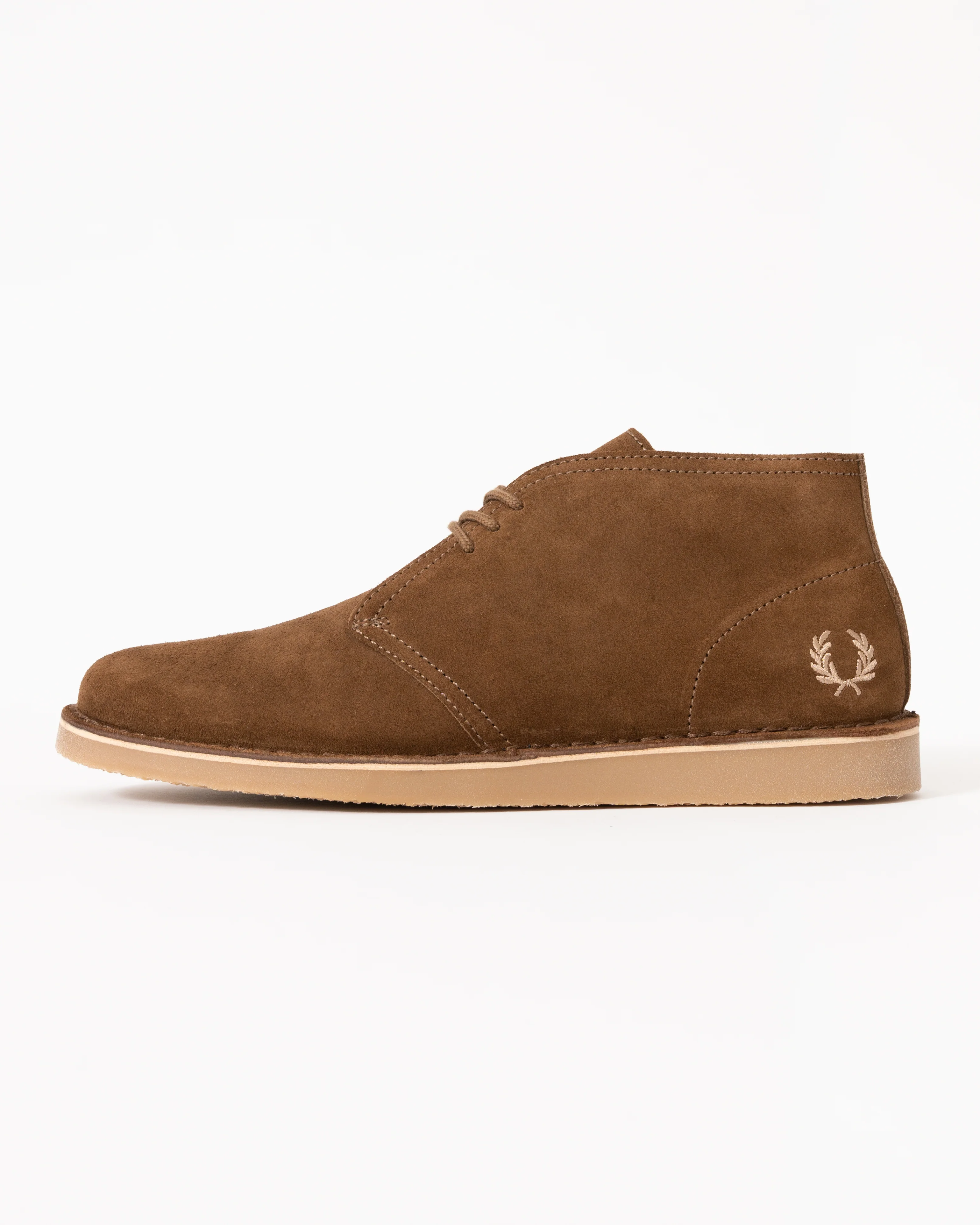 Fred Perry Hawley Suede Mens Desert Boots - Marsh Brown Z24 - Image 2