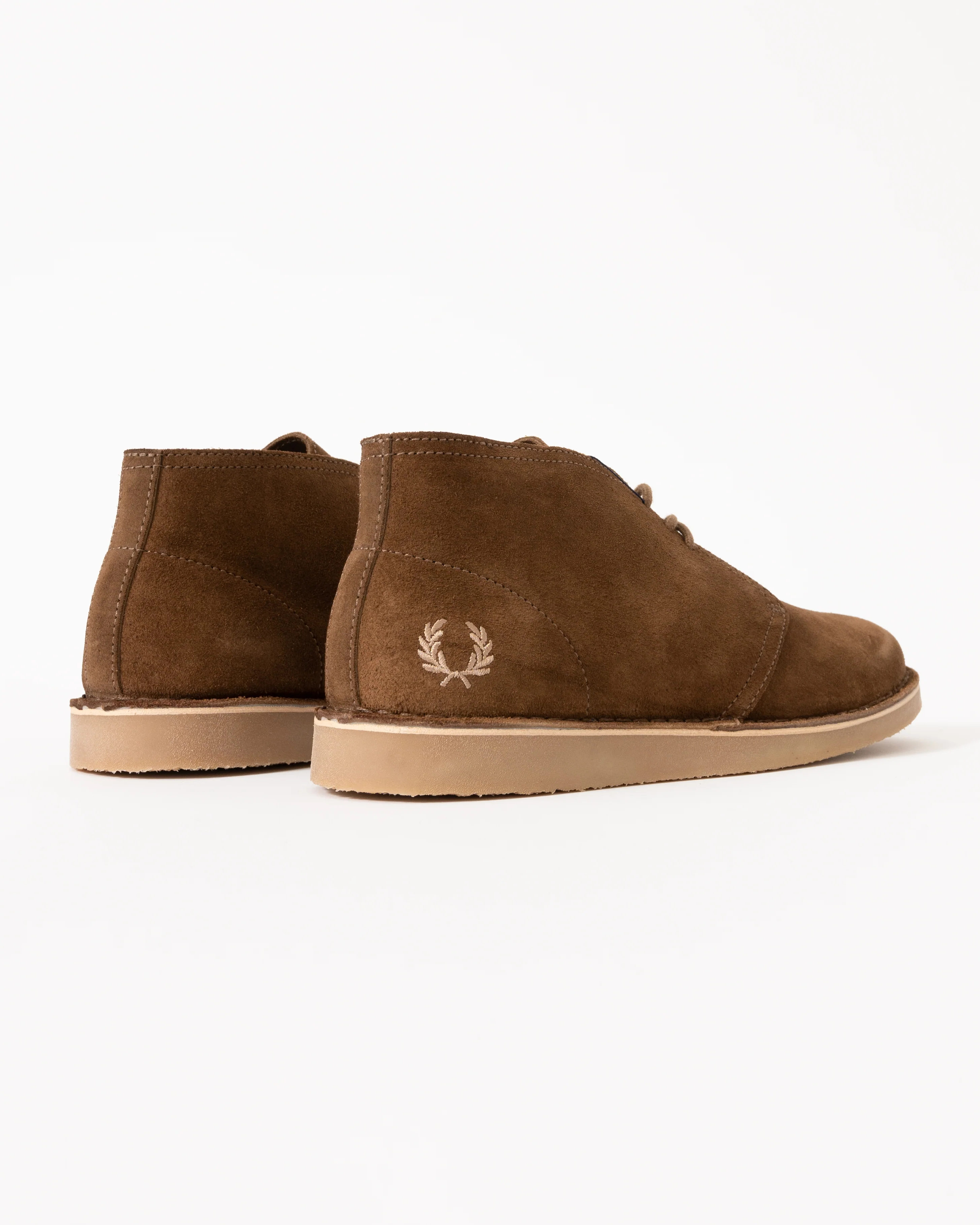 Fred Perry Hawley Suede Mens Desert Boots - Marsh Brown Z24 - Image 5