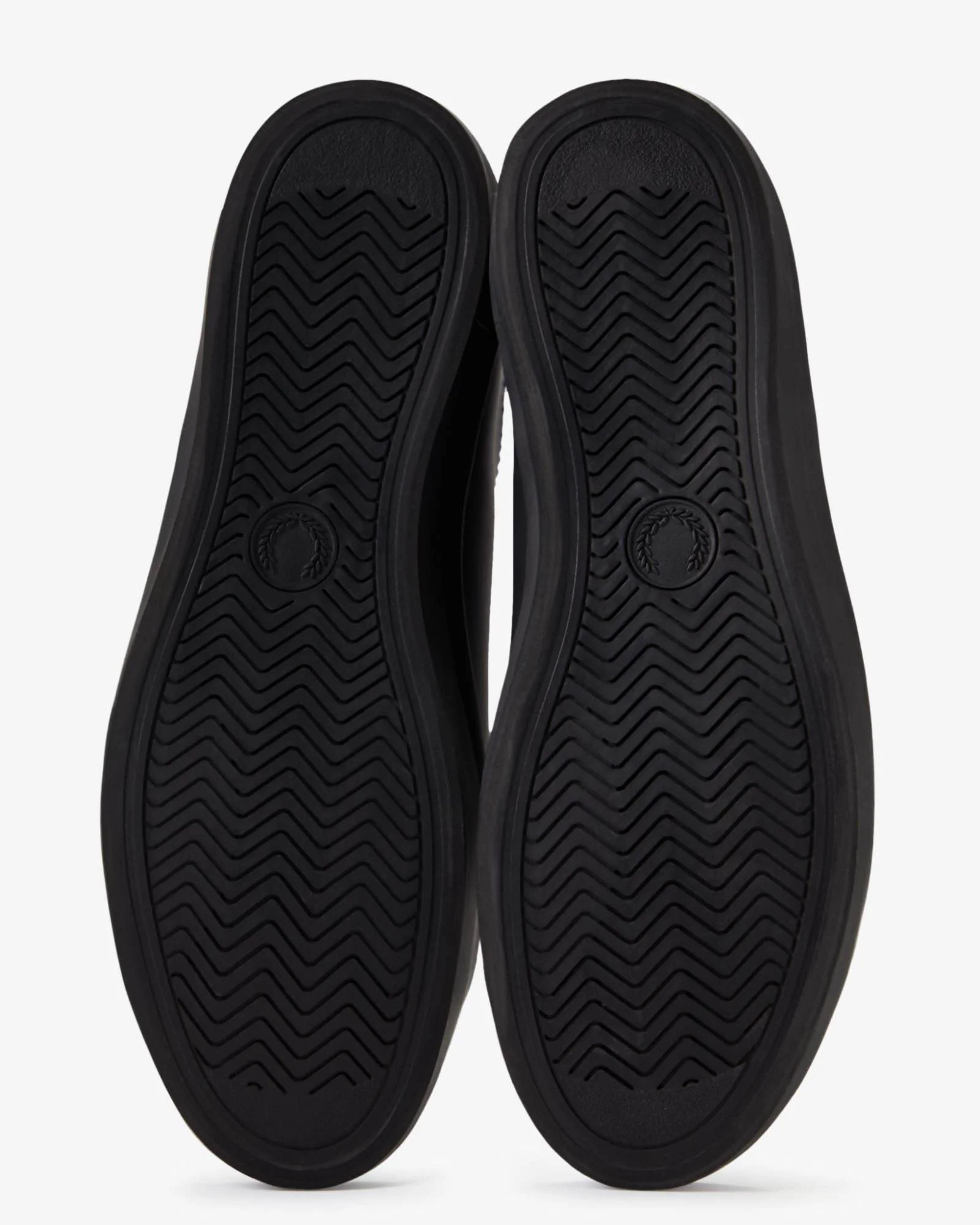 Fred Perry Mens Baseline Leather Trainers - Black 102 - Image 4