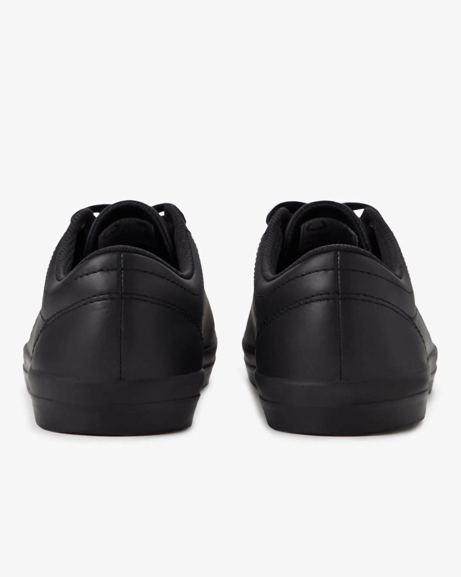 Fred Perry Mens Baseline Leather Trainers - Black 102 - Image 5
