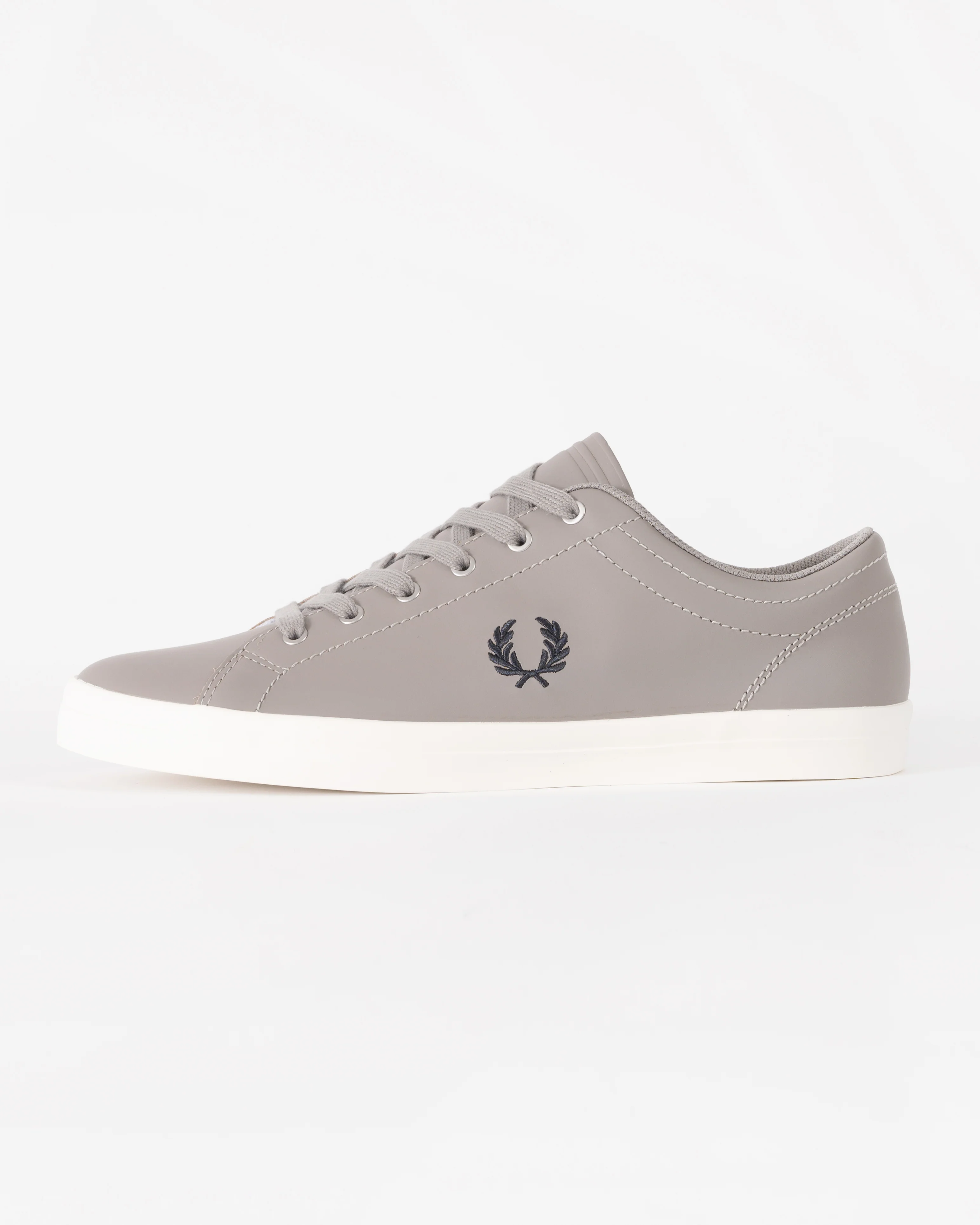 Fred Perry Mens Baseline Leather Trainers - Cloudburst 119 - Image 2