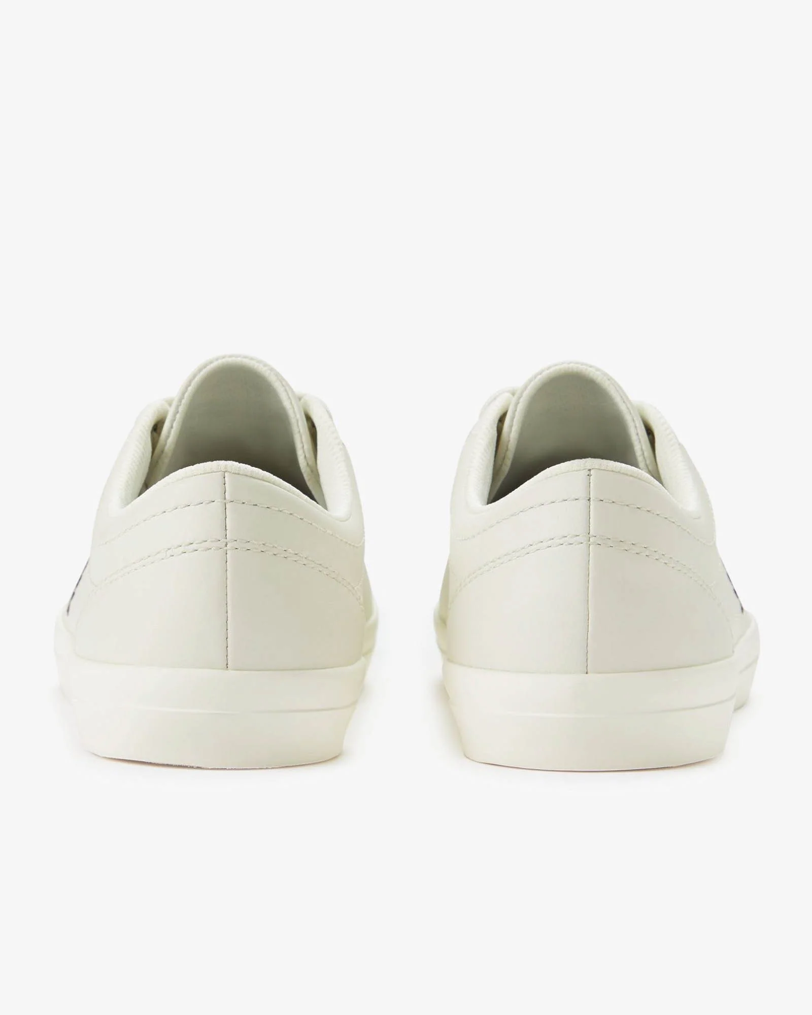 Fred Perry Mens Baseline Leather Trainers - Light Ecru 760 - Image 3