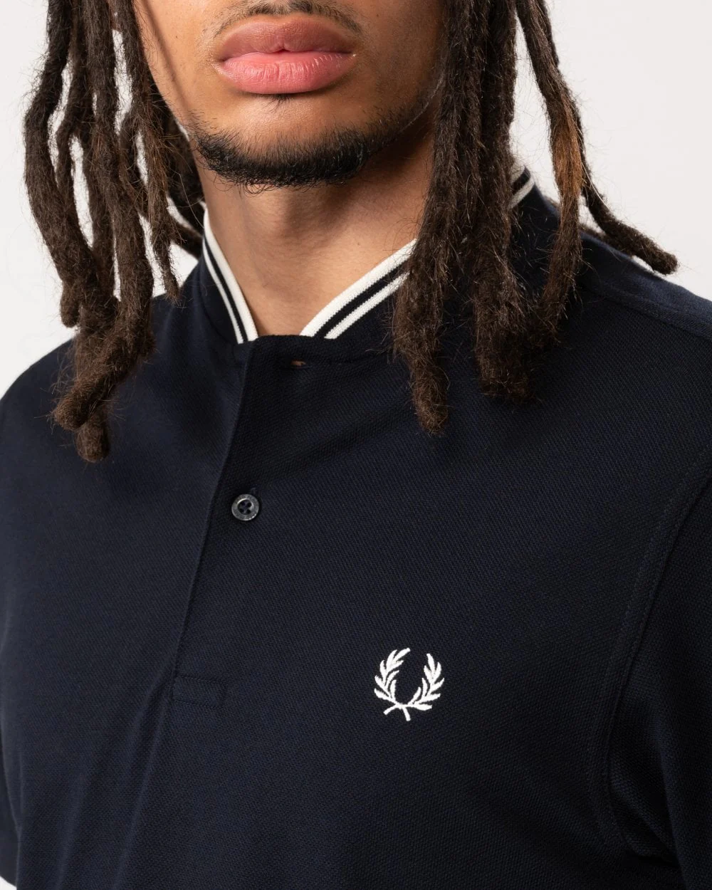 Fred Perry Mens Bomber Collar Polo Shirt - Image 3