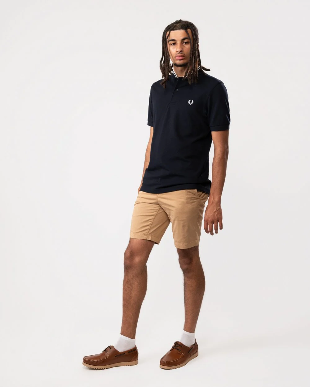 Fred Perry Mens Bomber Collar Polo Shirt - Image 4