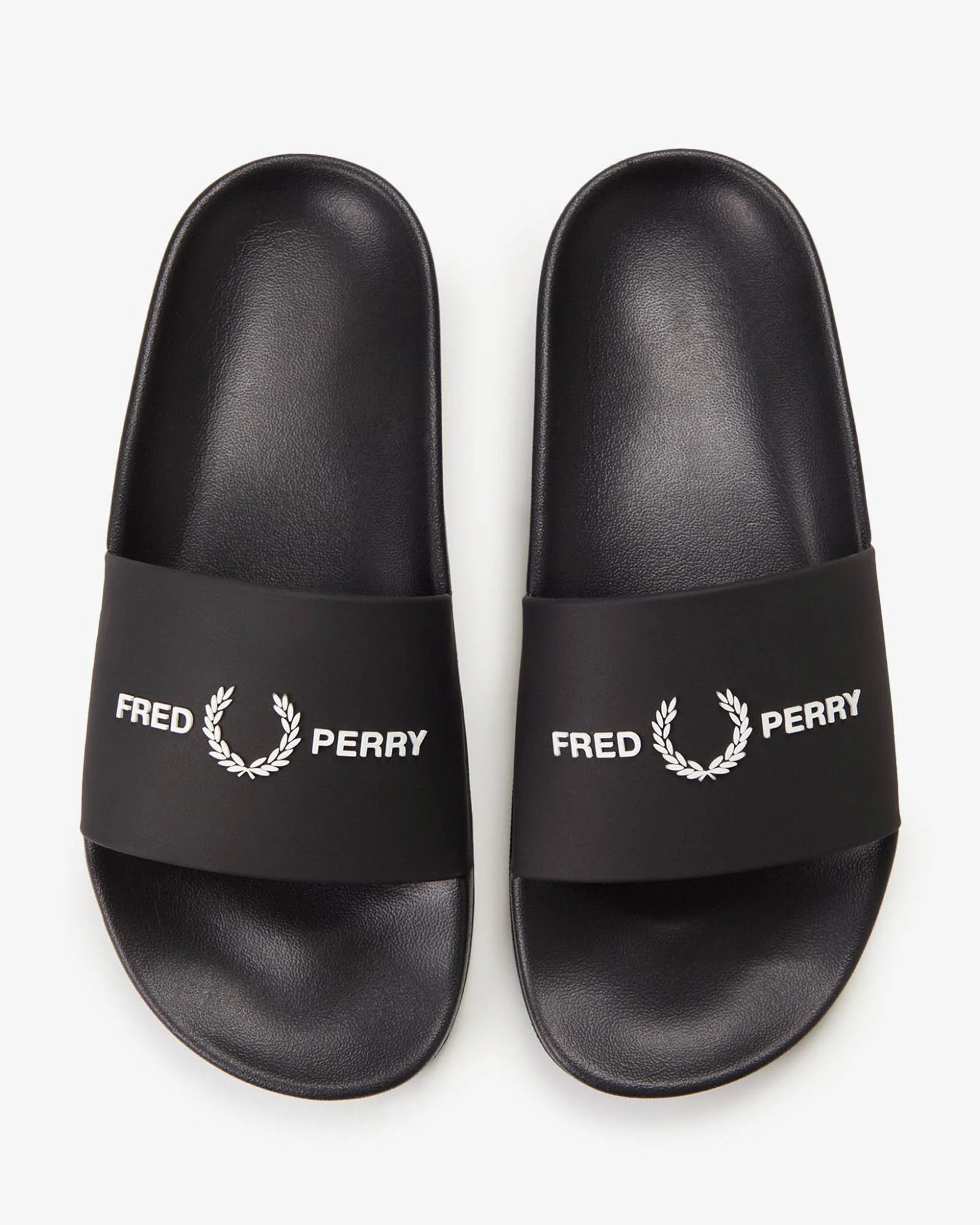 Fred Perry Mens Branded Slider - Black 102 - Image 2