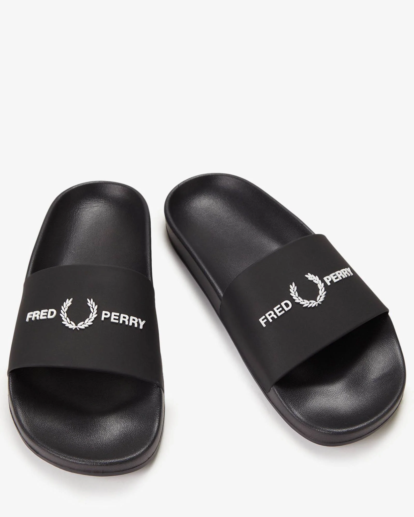 Fred Perry Mens Branded Slider - Black 102 - Image 5