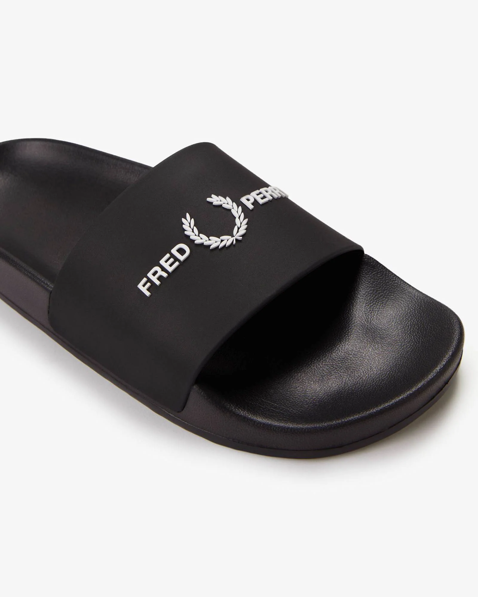 Fred Perry Mens Branded Slider - Black 102 - Image 6