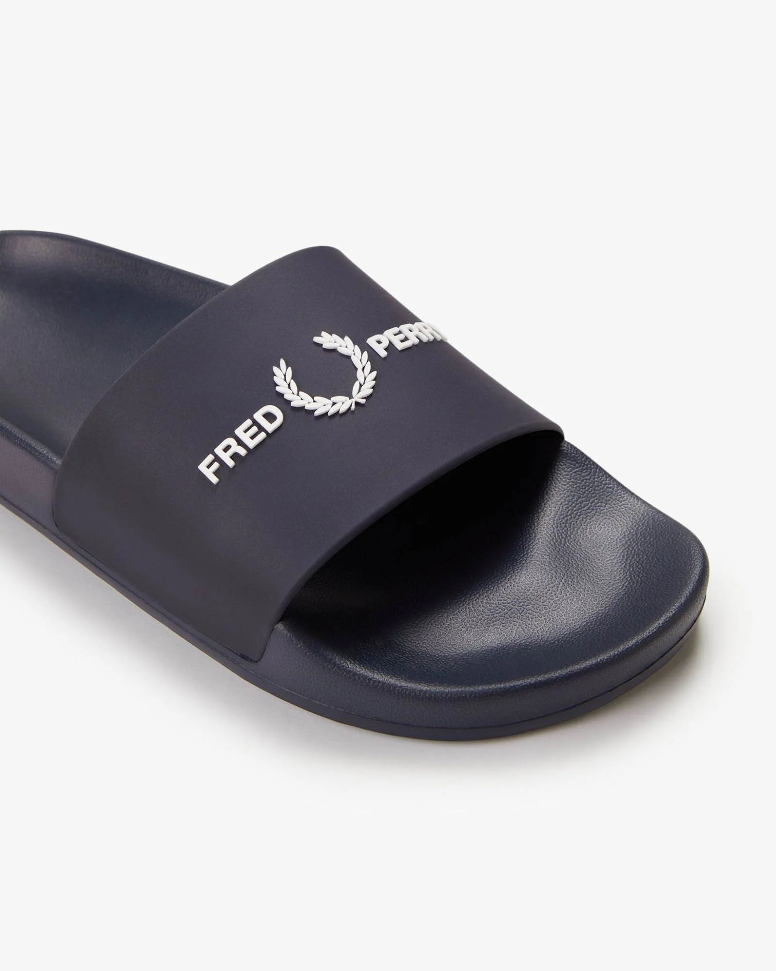 Fred Perry Mens Branded Slider - Navy 608 - Image 6