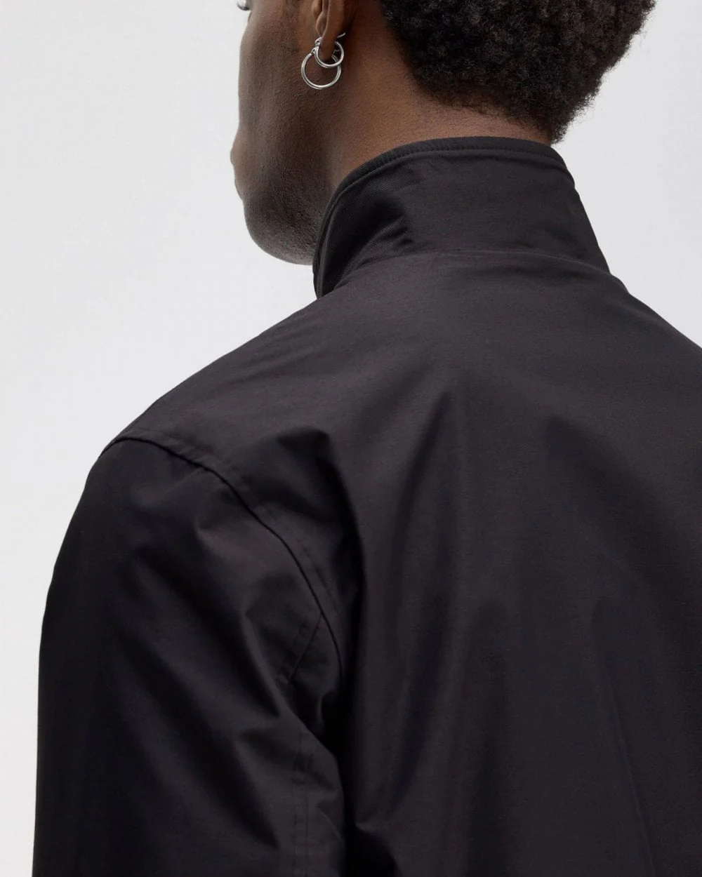 Fred Perry Mens Brentham Jacket - Black 350 - Image 3