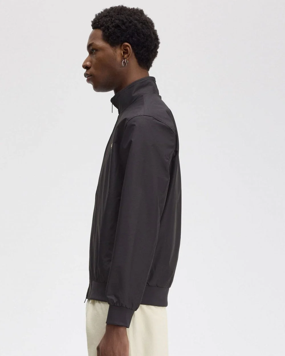 Fred Perry Mens Brentham Jacket - Black 350 - Image 7