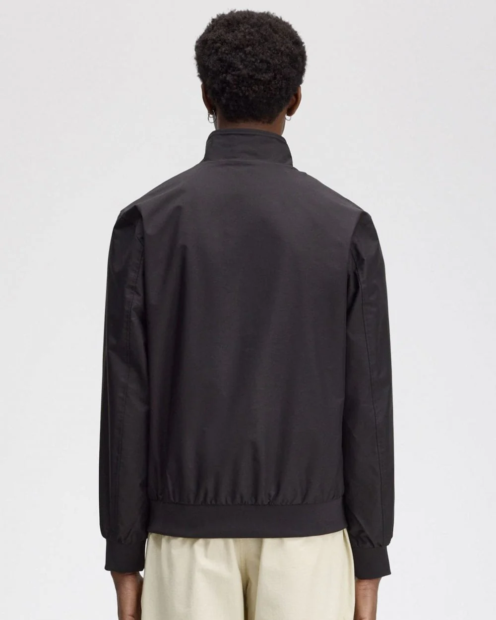 Fred Perry Mens Brentham Jacket - Black 350 - Image 8