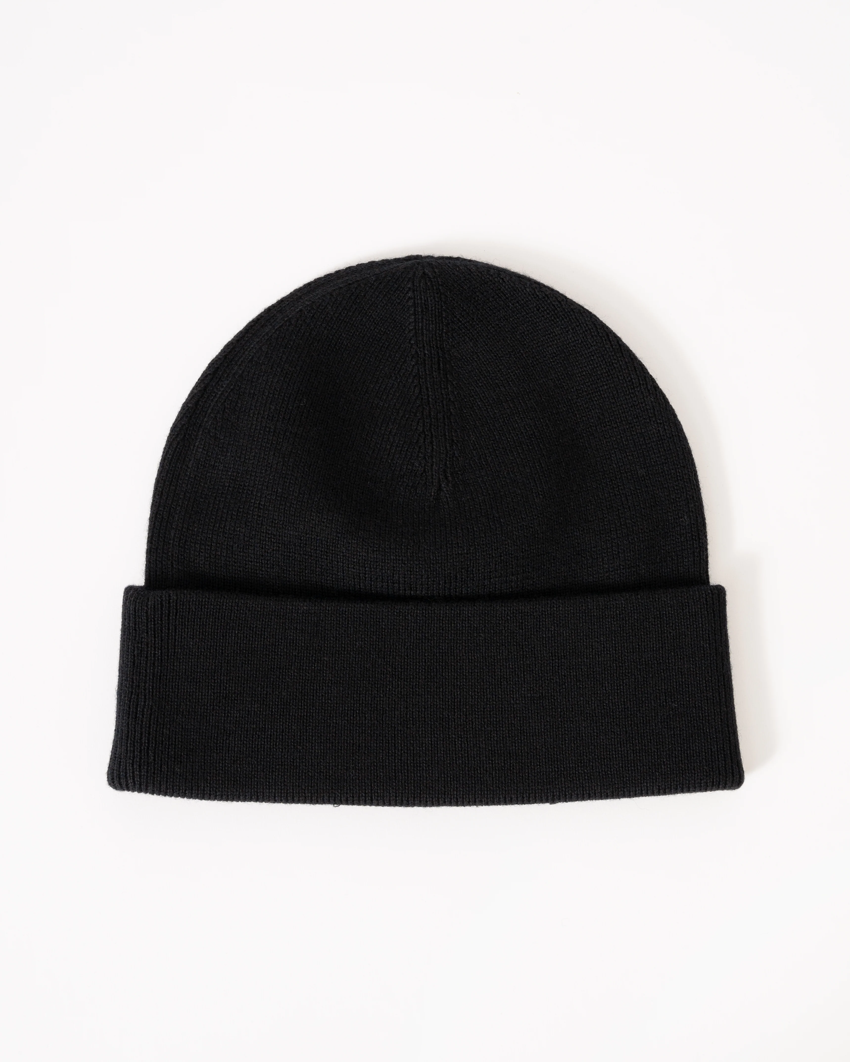 Fred Perry Mens Classic Beanie - Black/Snow White 843 - Image 2
