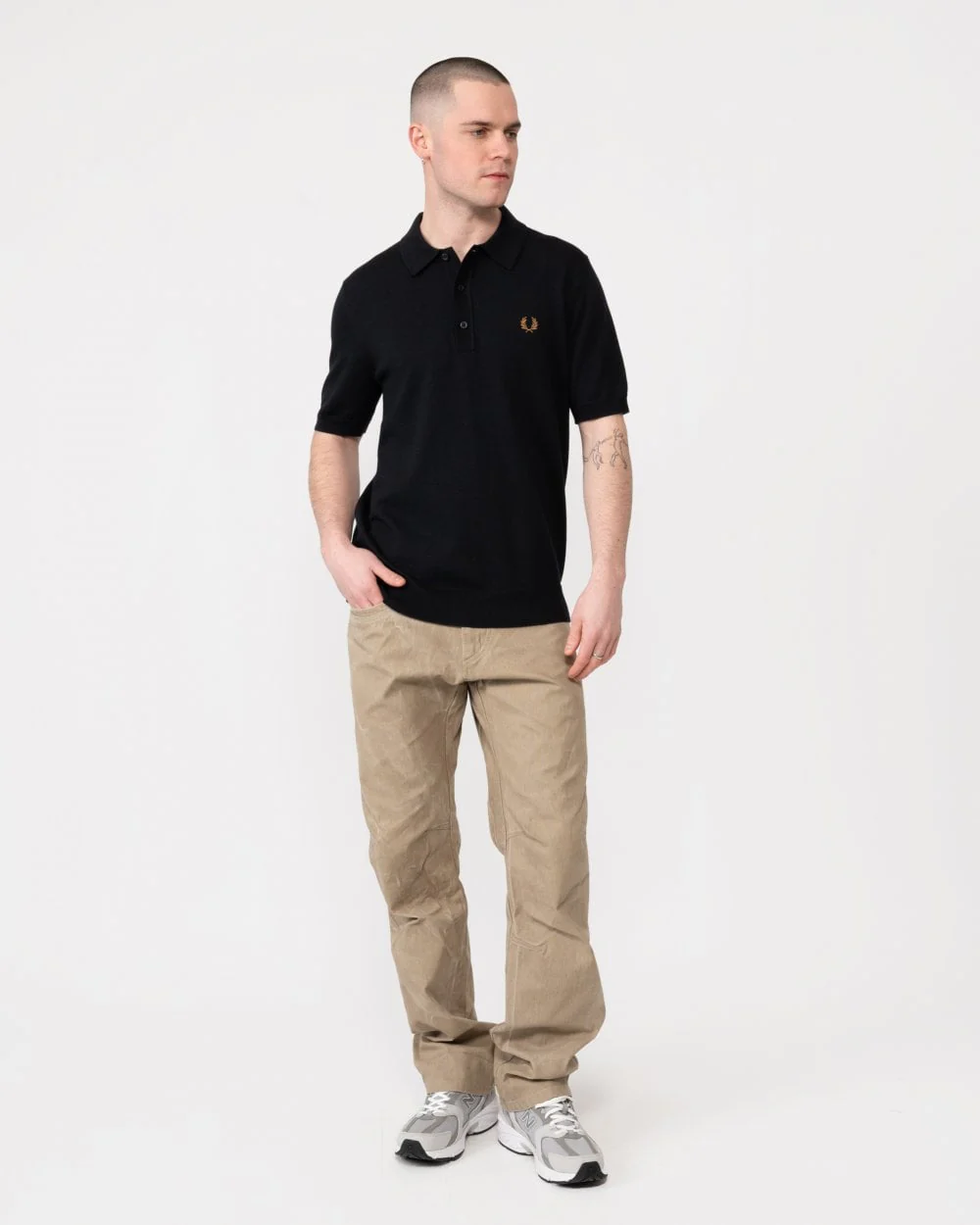 Fred Perry Mens Classic Knitted Shirt - Image 3
