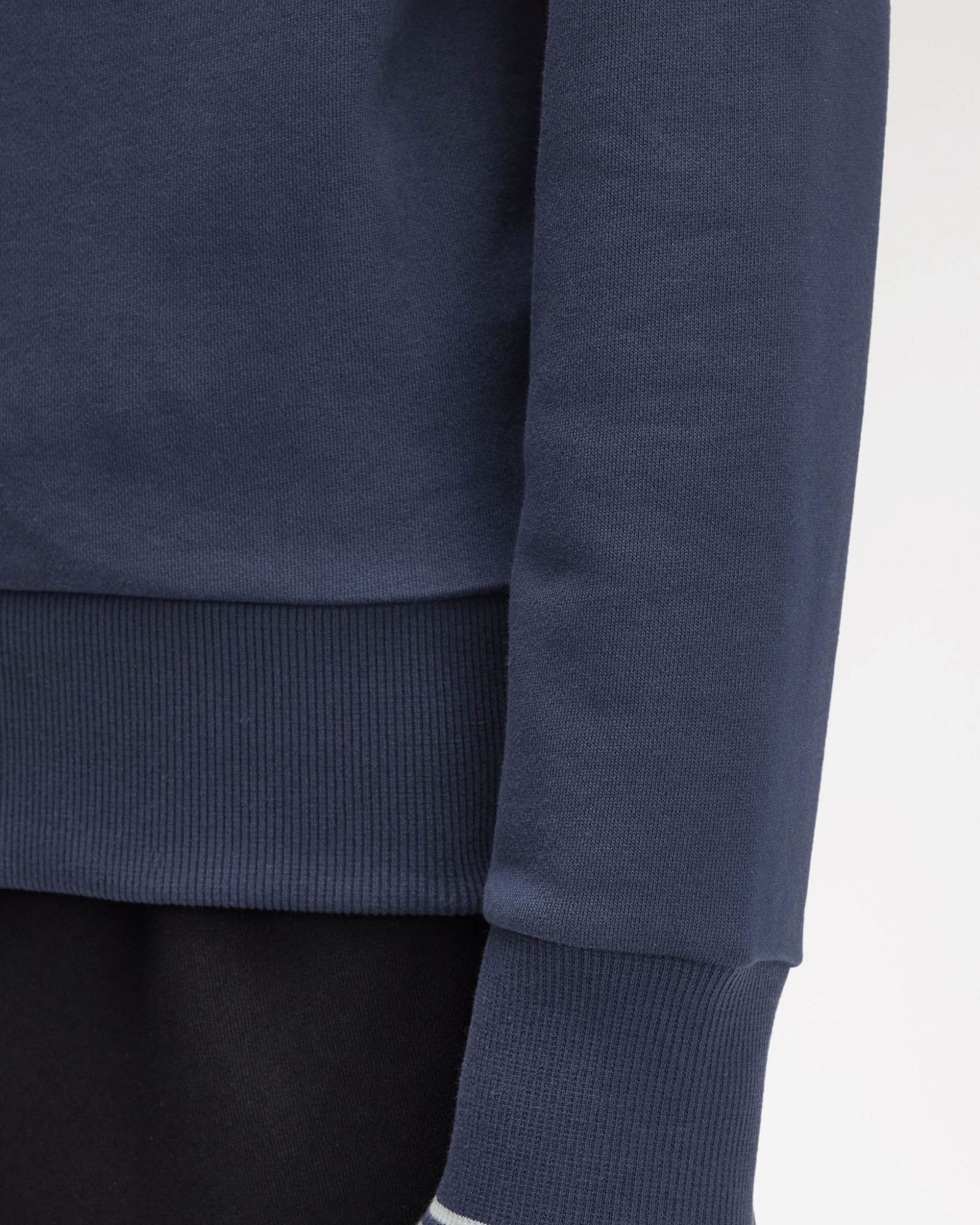 Fred Perry Mens Crew Neck Sweatshirt - Dark Airforce/Light Ice/Bayleaf Z47 - Image 5