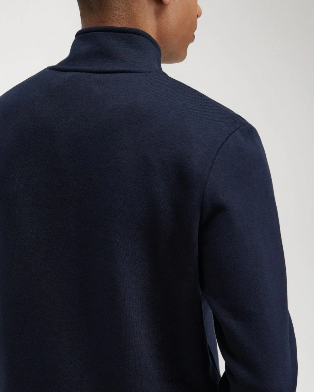 Fred Perry Mens Half Zip Sweatshirt NOS - Navy 608 - Image 4