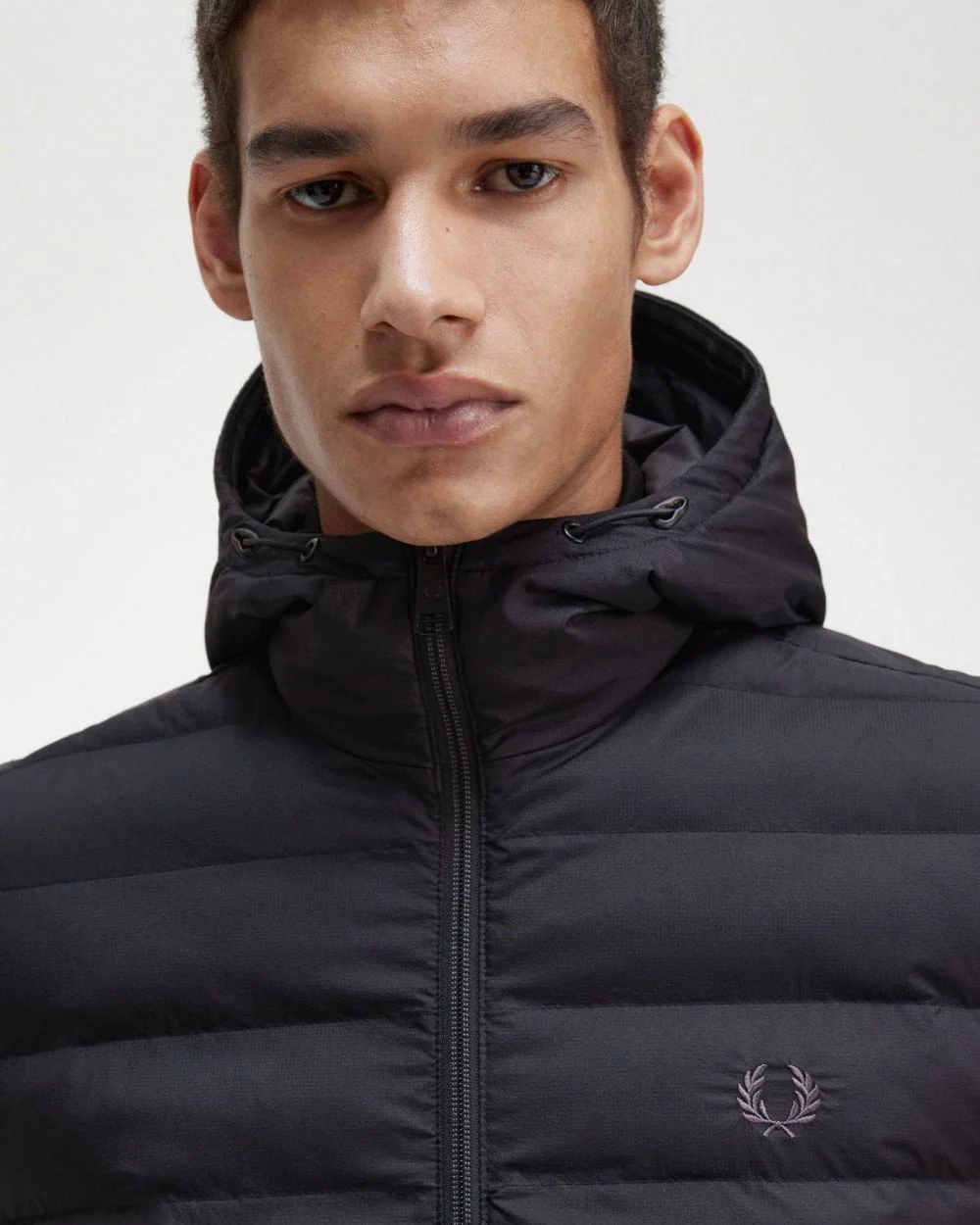 Fred Perry Mens Hooded Insulated Jacket - Image 2