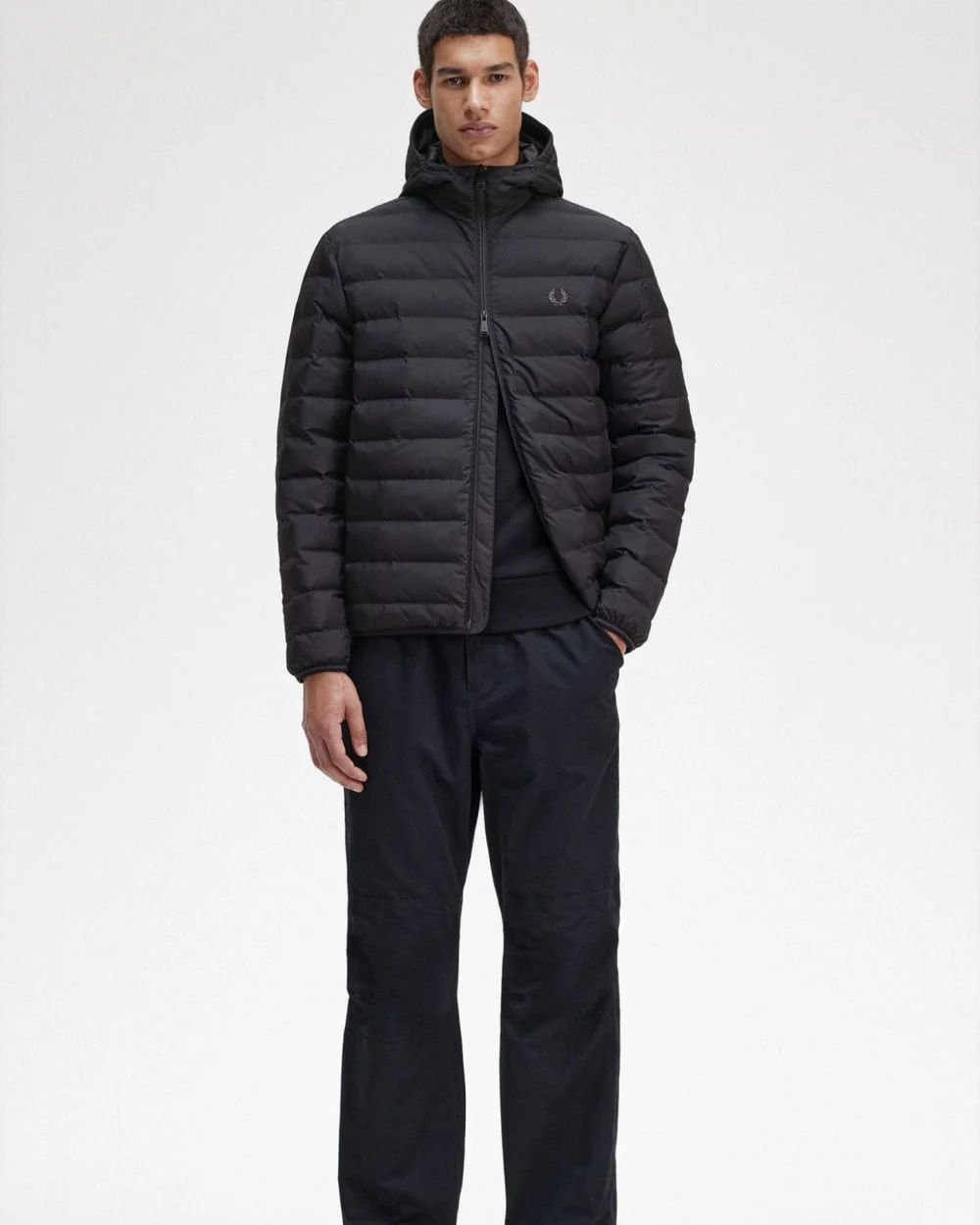 Fred Perry Mens Hooded Insulated Jacket - Image 5