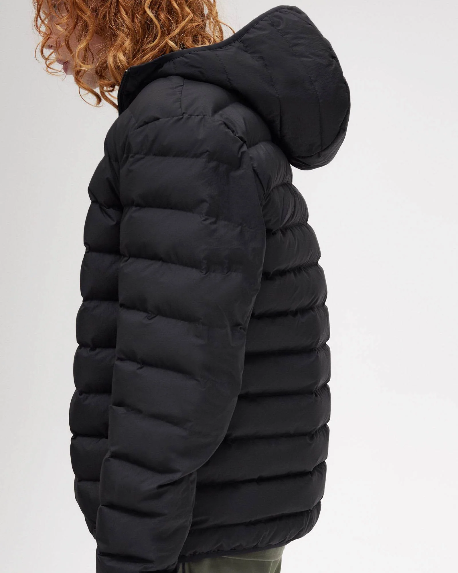 Fred Perry Mens Hooded Padded Jacket - Black 184 - Image 2