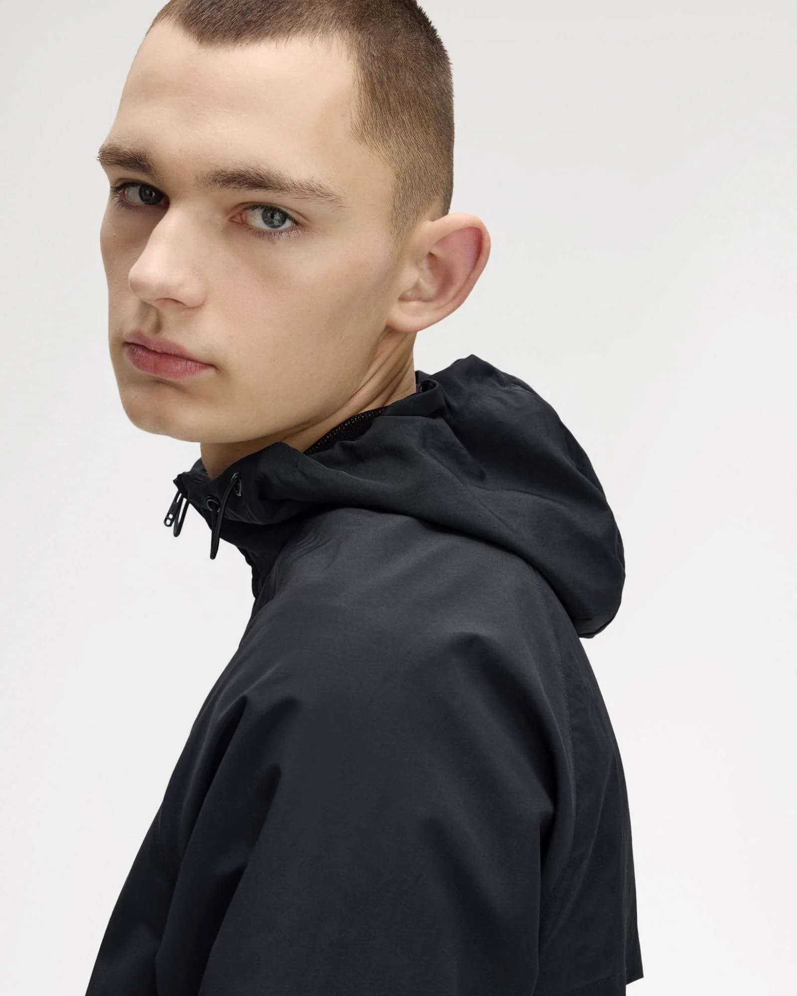 Fred Perry Mens Hooded Shell Jacket - Black 102 - Image 4