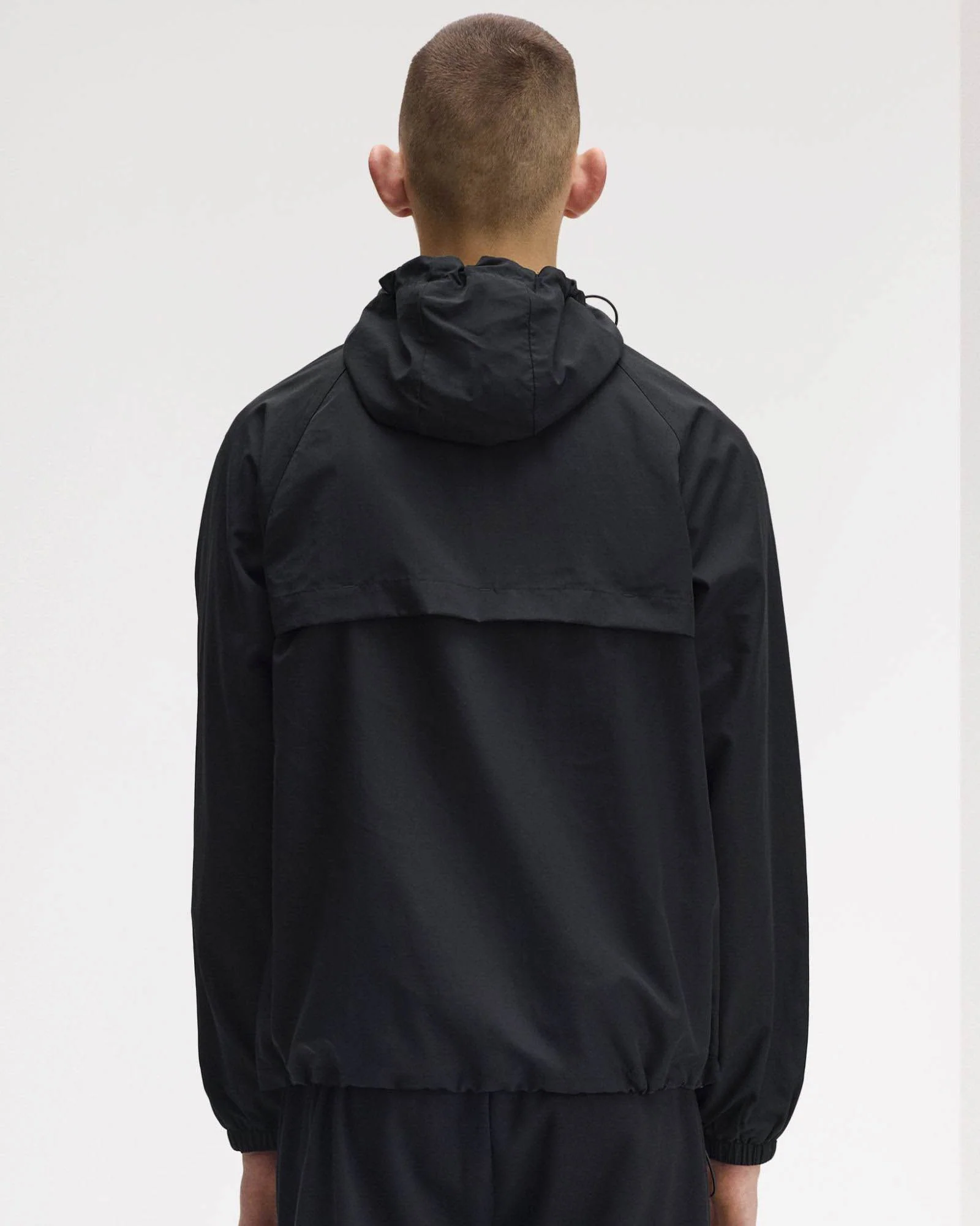 Fred Perry Mens Hooded Shell Jacket - Black 102 - Image 8