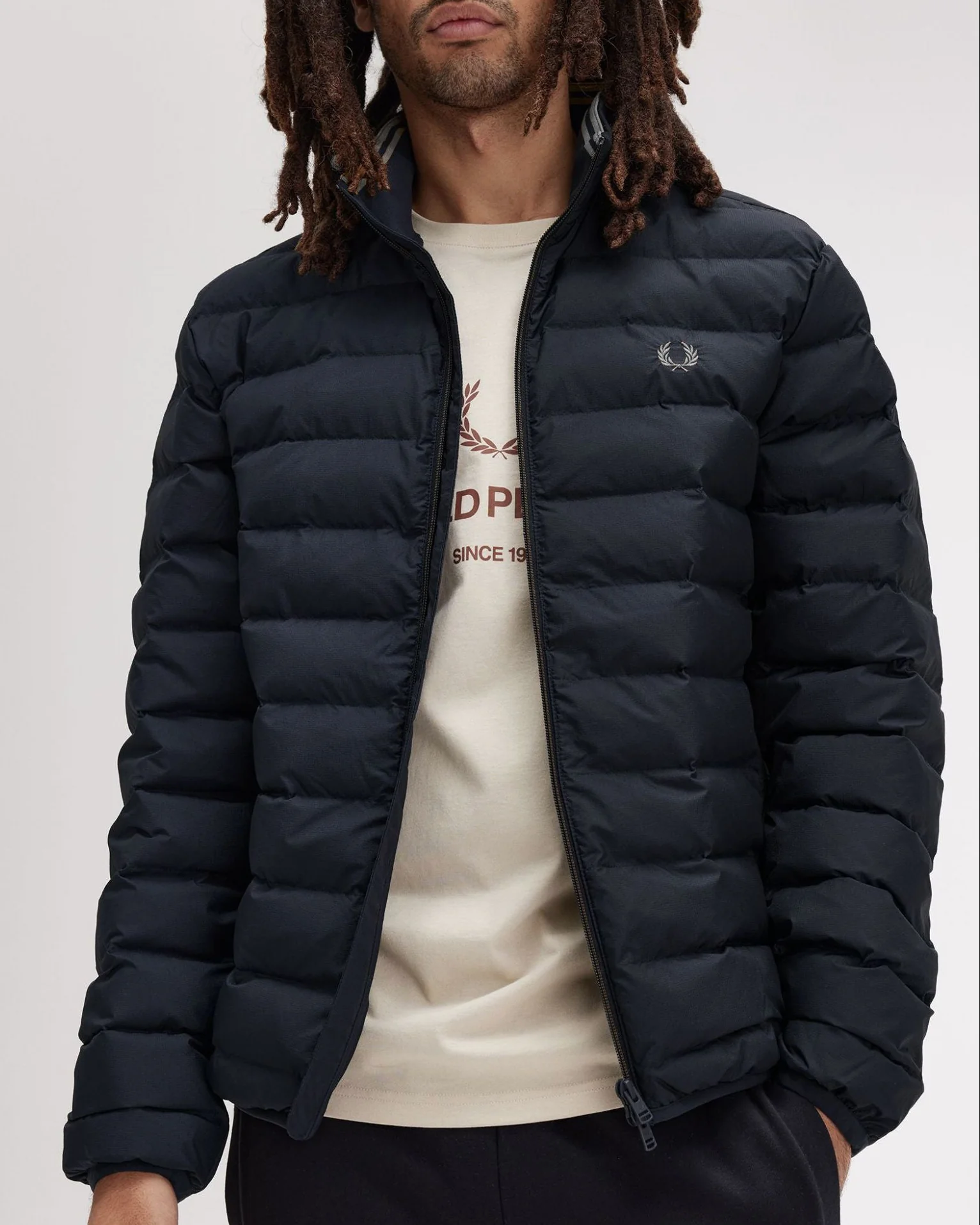 Fred Perry Mens Insulated Jacket - Black 102 - Image 2