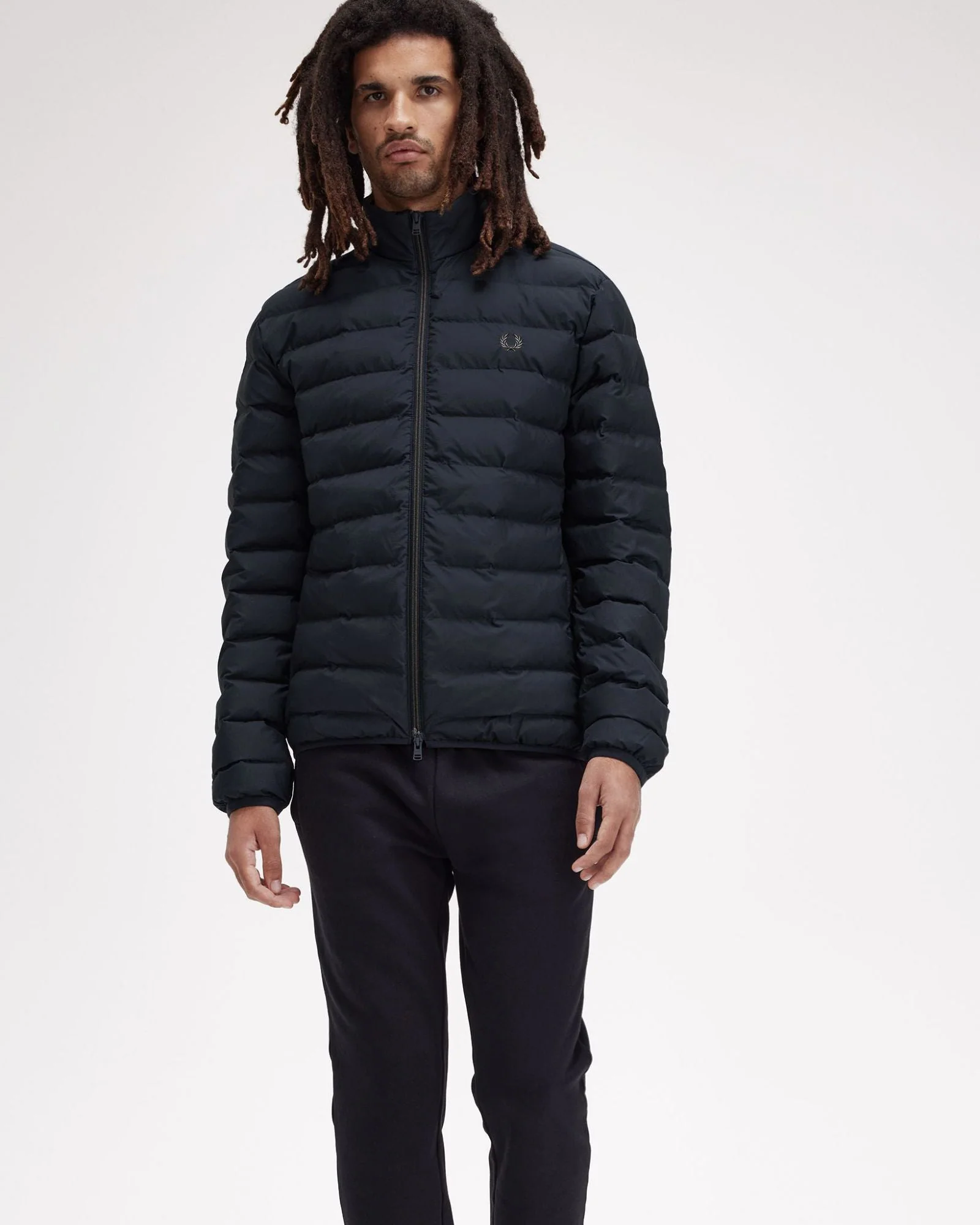 Fred Perry Mens Insulated Jacket - Black 102 - Image 6