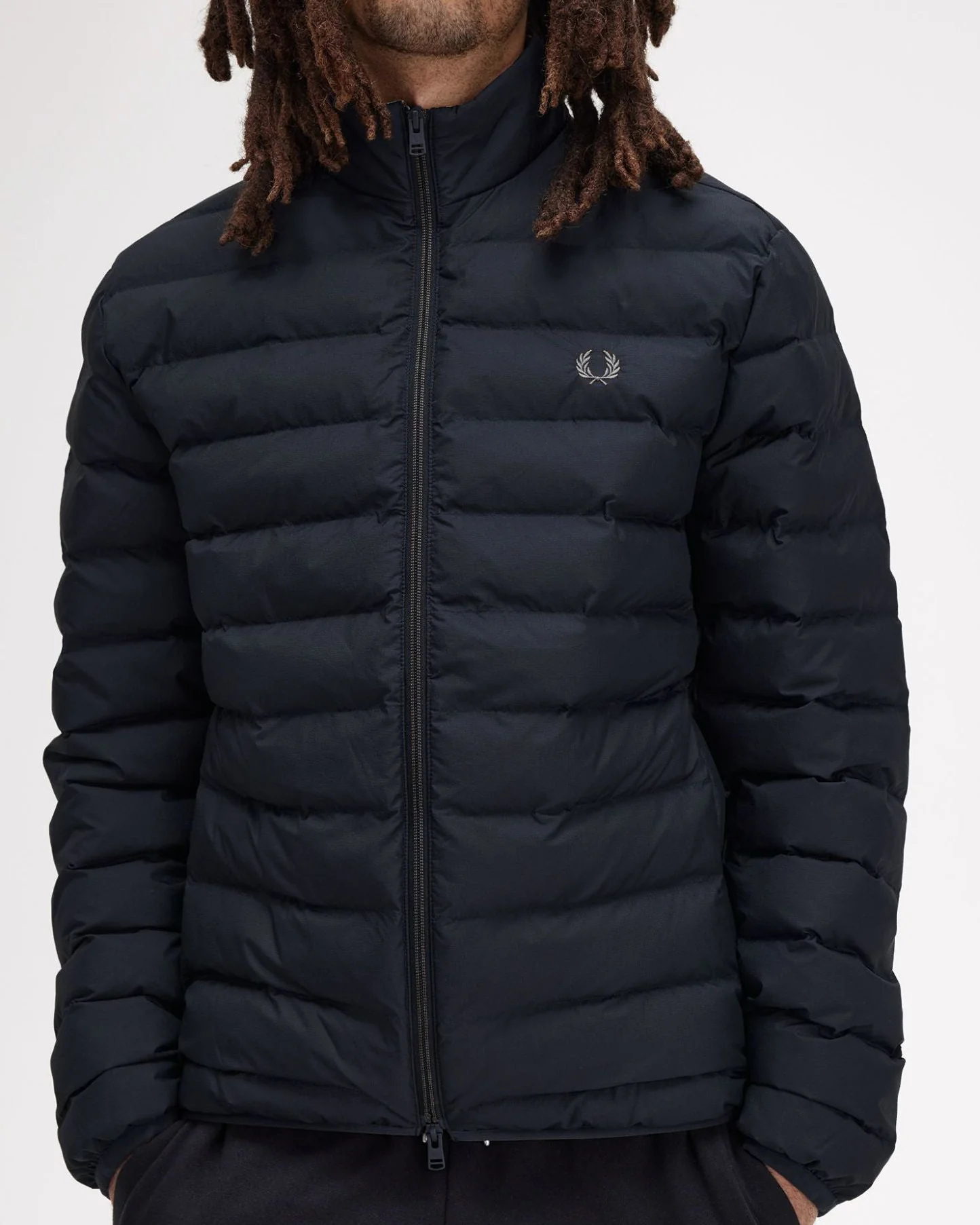 Fred Perry Mens Insulated Jacket - Black 102 - Image 7