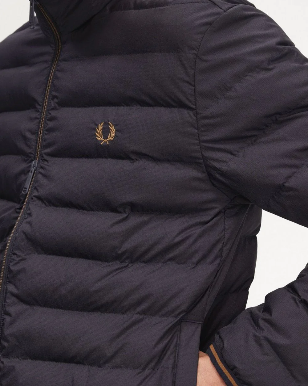 Fred Perry Mens Insulated Jacket - Navy 248 - Image 3