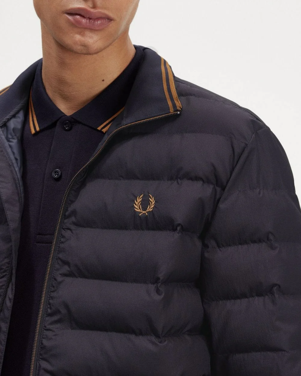 Fred Perry Mens Insulated Jacket - Navy 248 - Image 4