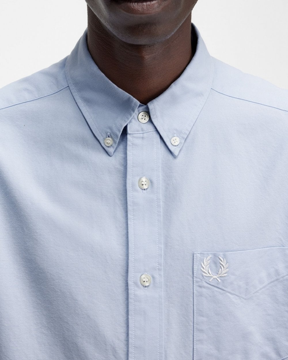 Fred Perry Mens Long Sleeve Oxford Shirt NOS - Light Smoke 146 - Image 2